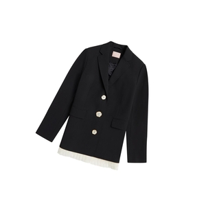 Blazer A BATHING APE Bape Buttoned Blazer Noir Femme France | TRW-60840438