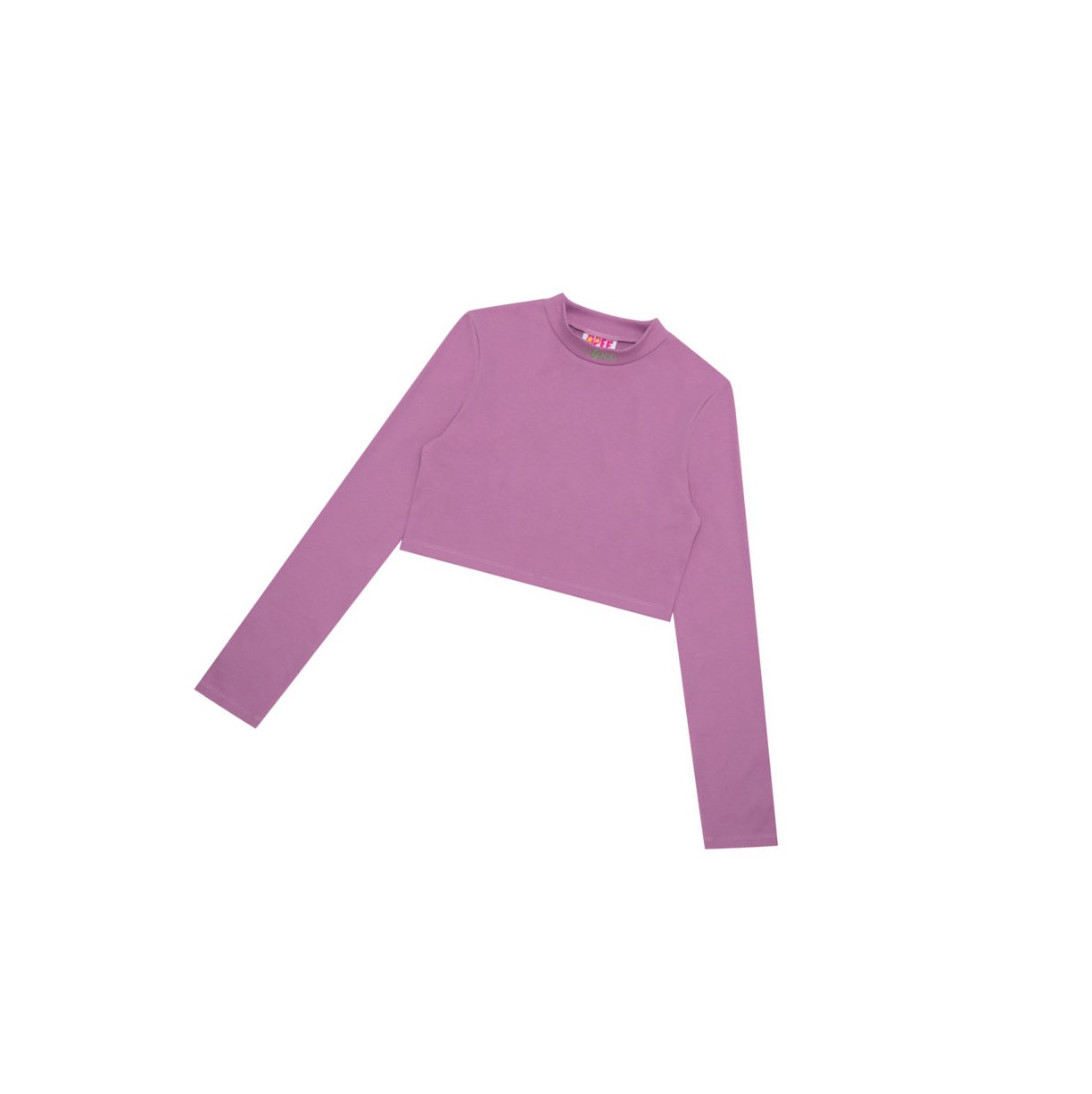 Chemisier A BATHING APE Bape Cropped Turtle Neck Top Long Sleeve Violette Femme France | IEF-24875630