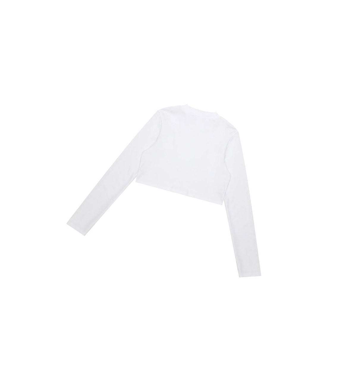 Chemisier A BATHING APE Bape Cropped Turtle Neck Top Long Sleeve Blanche Femme France | MNB-04363727