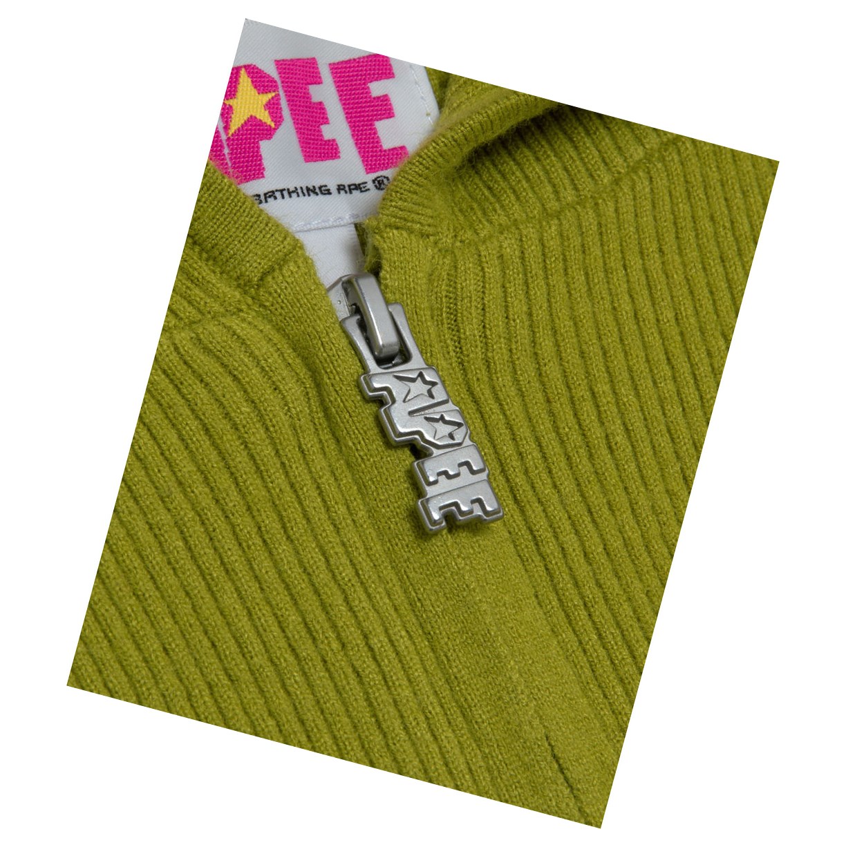 Cardigan A BATHING APE Bape Encapuchonné Cardigan Cardigan Vert Femme France | WDL-28599604