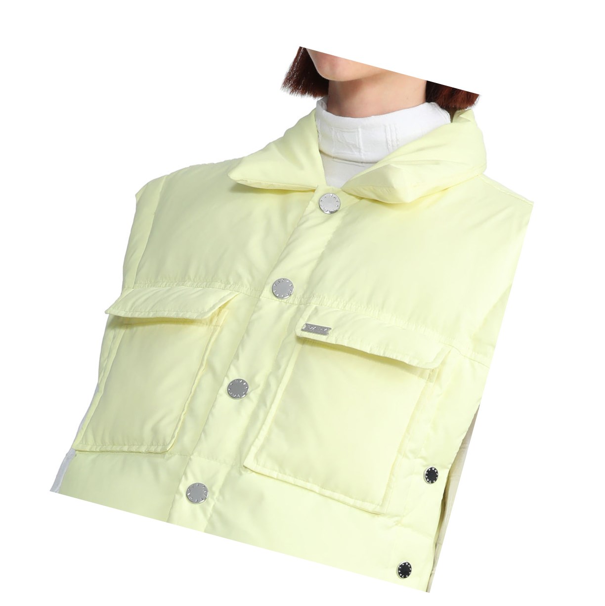 Vestes Décontractées A BATHING APE Bape Buttoned Cropped Jaune Femme France | WHN-40400806