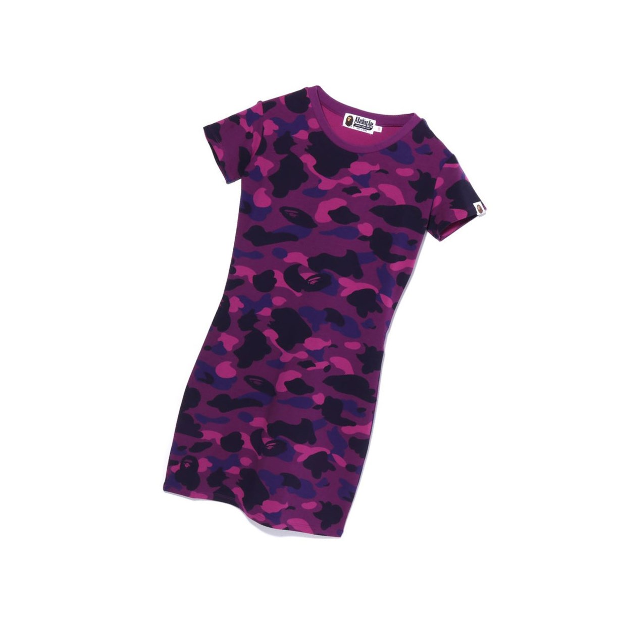 Peignoir A BATHING APE Bape Color Camo Bodycon Tee Onepiece Mini Violette Femme France | PPR-27064636