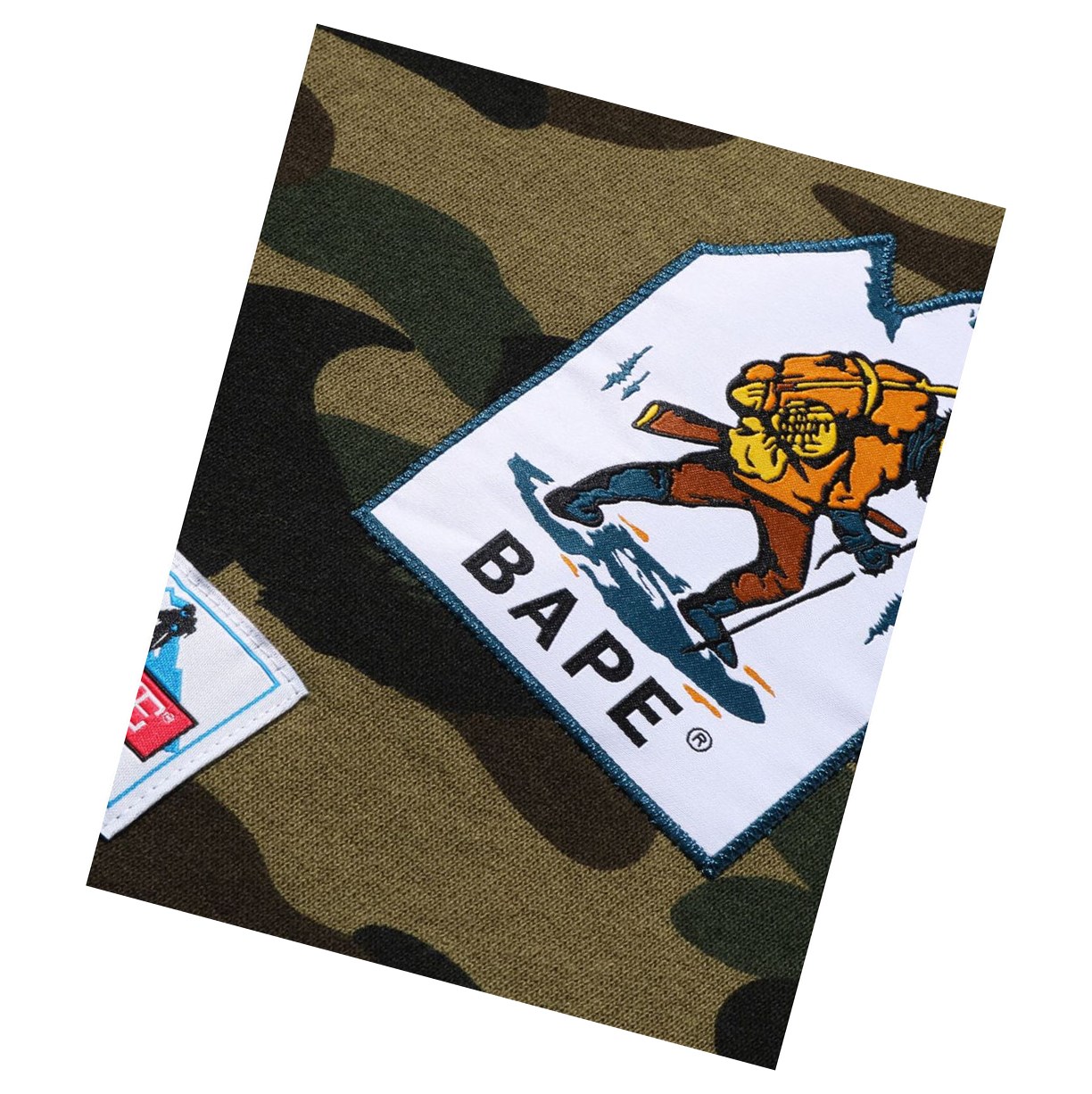 Sweat à Capuche A BATHING APE Bape Multi Label 1st Camo Oversized Vert Femme France | WYV-18214520