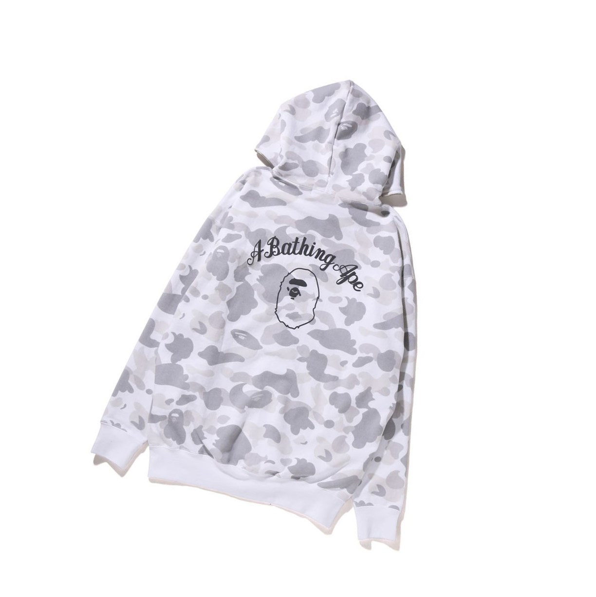 Sweat à Capuche A BATHING APE Bape A Bathing Ape Color Camo Oversized Full Zip Throughs Blanche Femme France | TCP-73008488