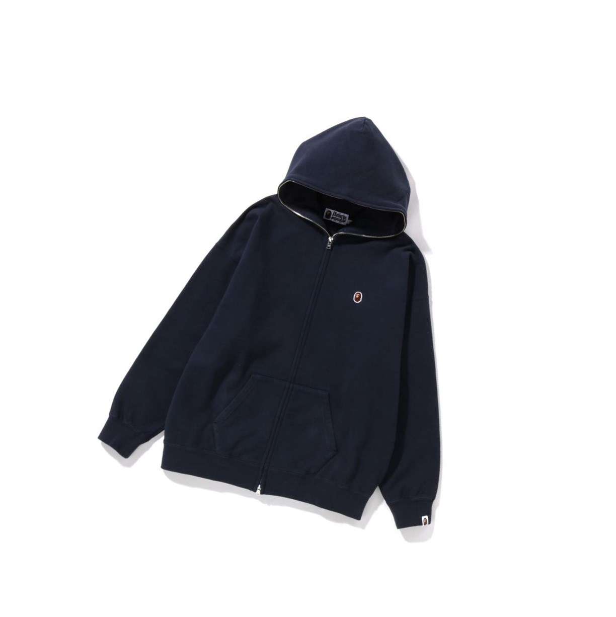 Sweat à Capuche A BATHING APE Bape Crystal By Bathing Overdyed Oversized Full Zip Bleu Marine Bleu Femme France | BTW-12349836