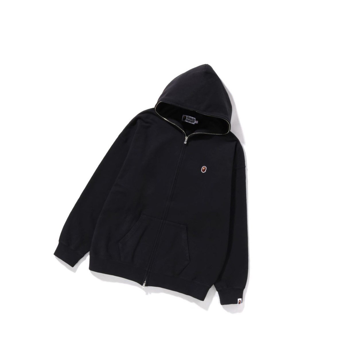 Sweat à Capuche A BATHING APE Bape Crystal By Bathing Overdyed Oversized Full Zip Noir Femme France | VOB-30543793