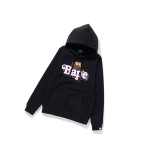 Sweat à Capuche A BATHING APE Bape Milo On Bape Pullover Noir Femme France | VSY-96469713