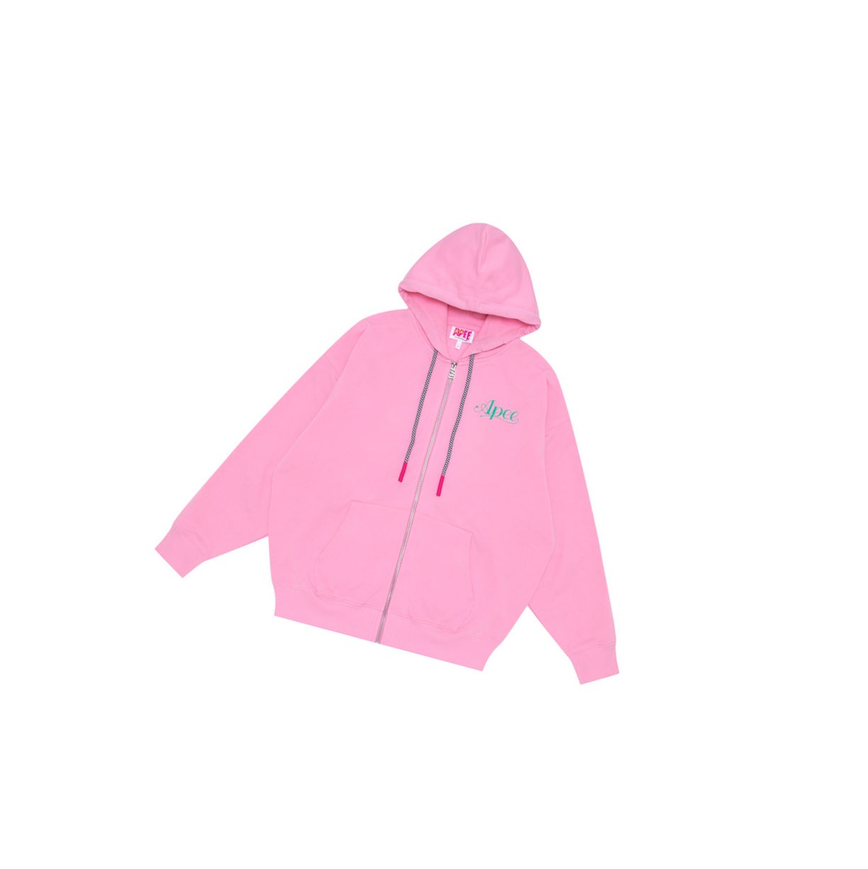 Sweat à Capuche A BATHING APE Bape Oversized Zip Throughs Rose Femme France | ERU-99916315