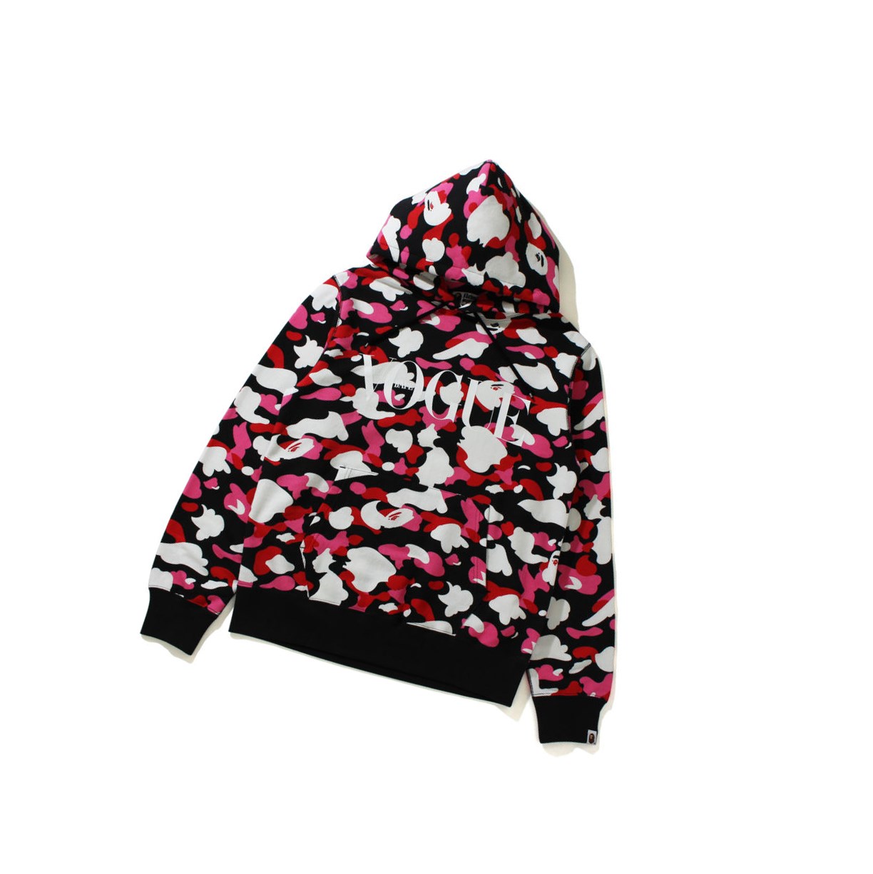 Sweat à Capuche A BATHING APE Bape X Vogue Pullover Noir Femme France | HVV-08224668