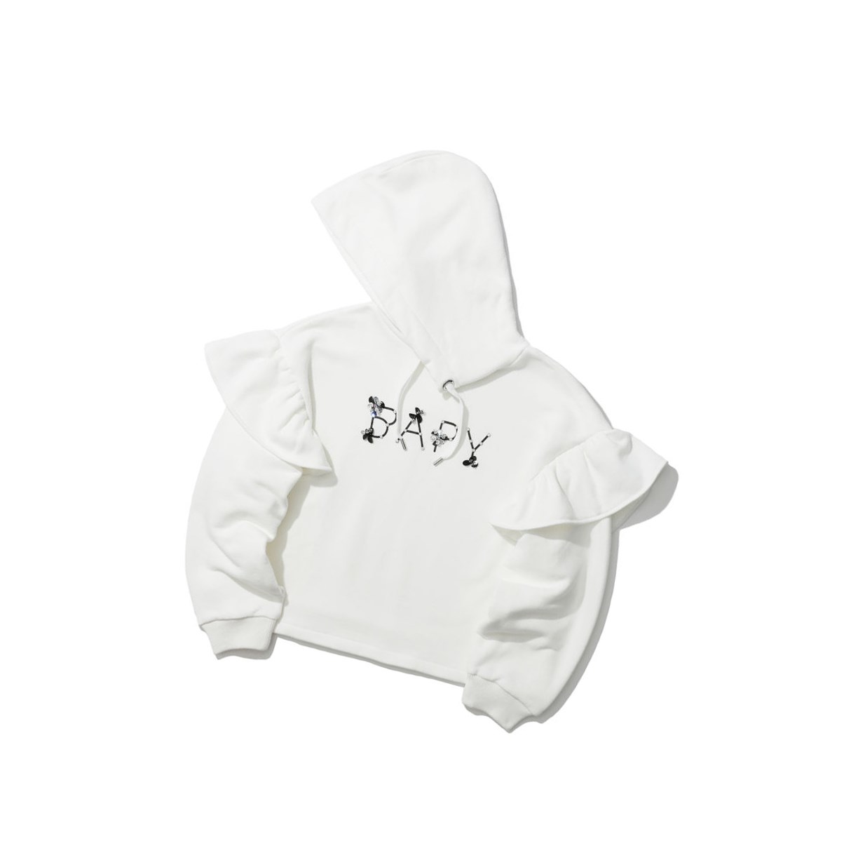 Sweat à Capuche A BATHING APE Bape Embellished Blanche Femme France | XNQ-50106732