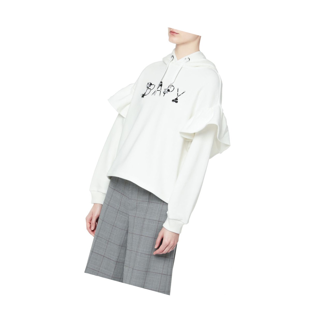 Sweat à Capuche A BATHING APE Bape Embellished Blanche Femme France | XNQ-50106732