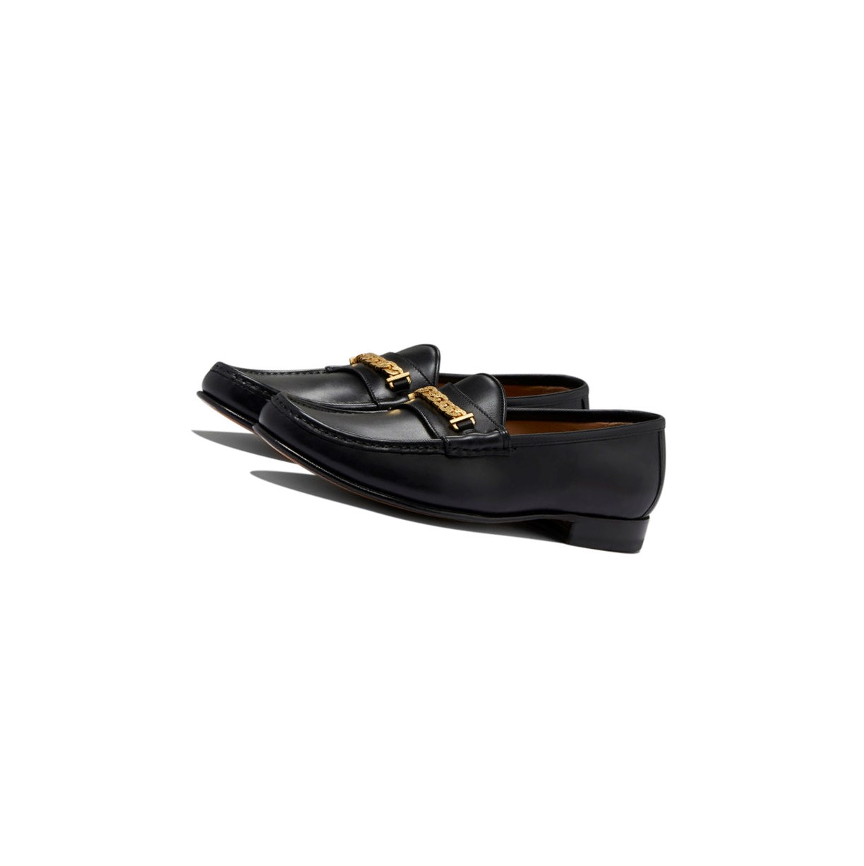 Loafers A BATHING APE Bape Gold Chained Loafers & Moccasins Noir Homme France | XPO-61149607