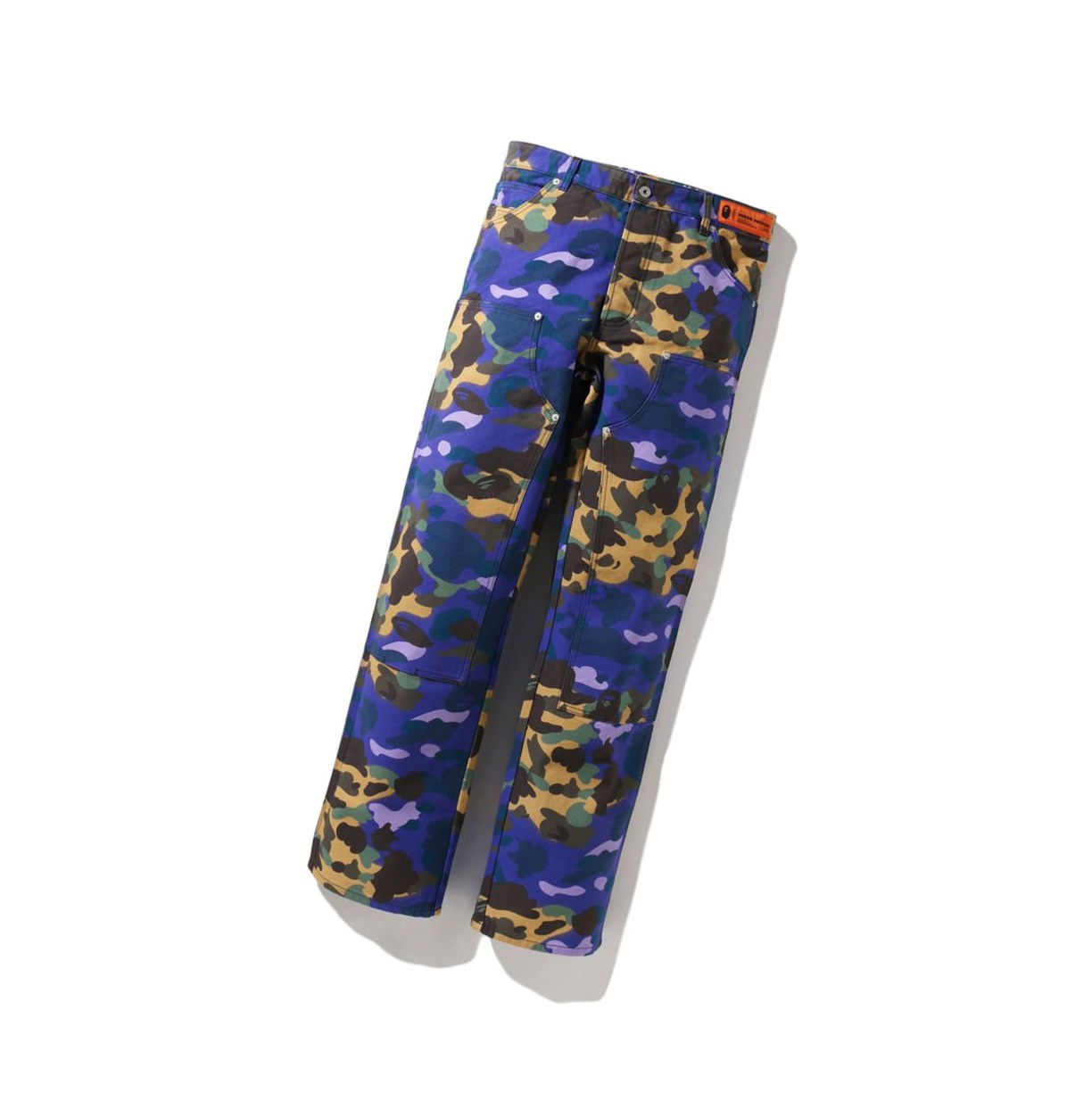 Pantalon A BATHING APE Bape X Heron Preston Mix 1st Camo Duck Painter M3 Long Violette Homme France | CFO-57888151