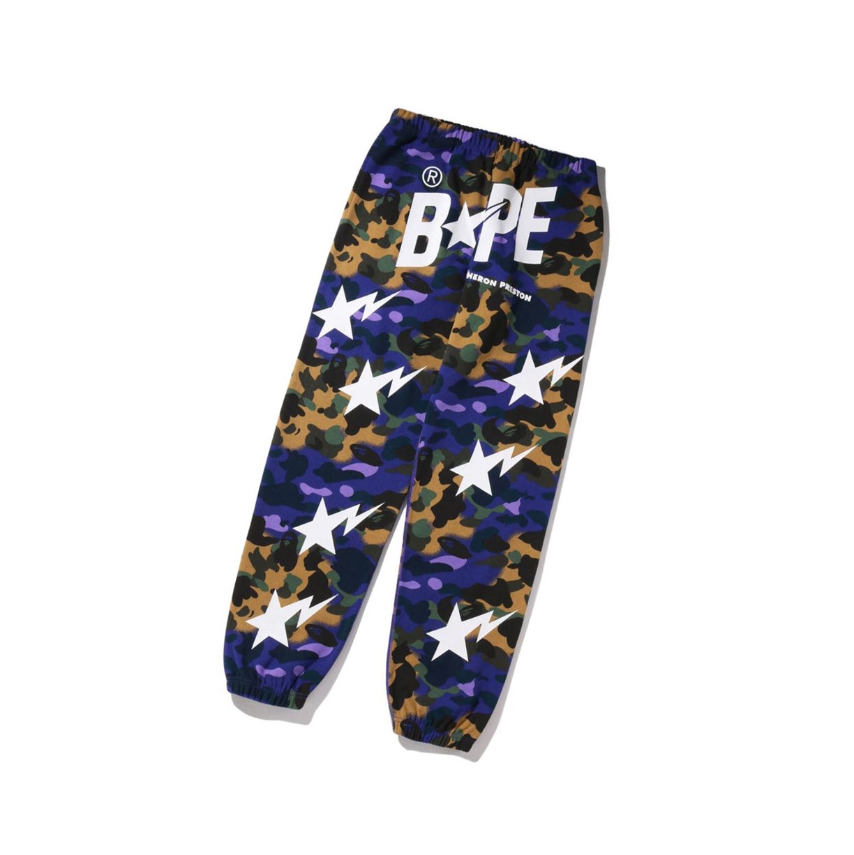 Pantalon A BATHING APE Bape X Heron Preston Mix 1st Camo Sweat Violette Homme France | OGG-75889838