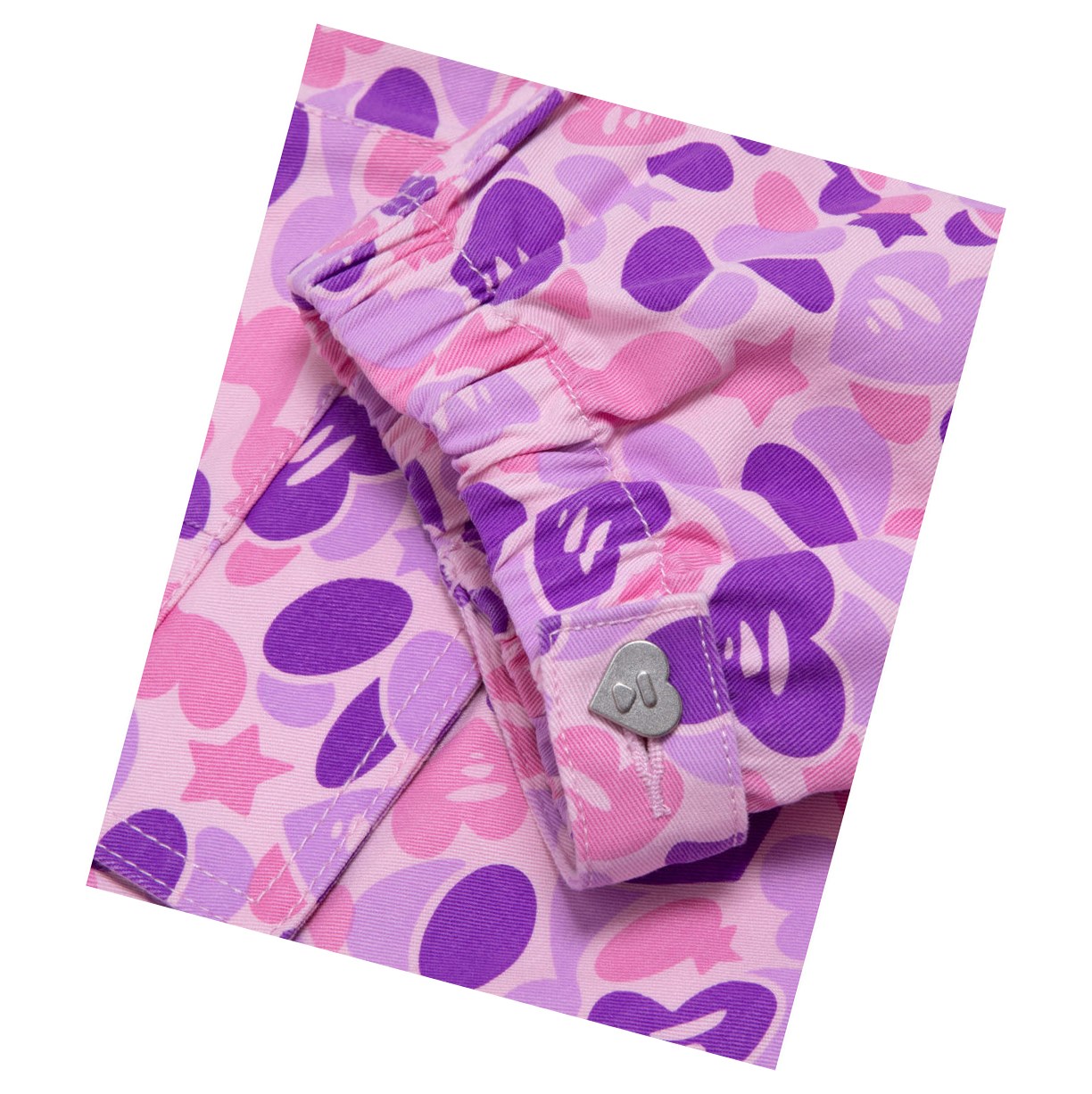 Pantalon A BATHING APE Bape Printed Cargo Long Violet Femme France | NGH-82355487