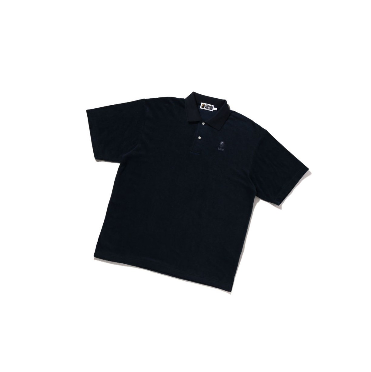 Polo A BATHING APE Bape Ape Head Towelling Corta Sleeve Bleu Homme France | QYP-53152299