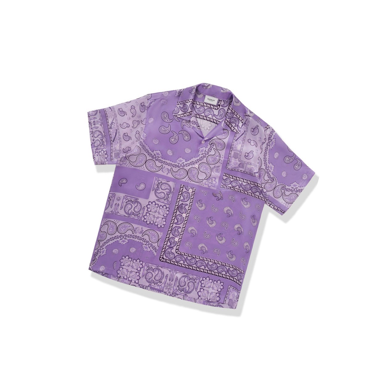 Chemises A BATHING APE Bape Paisley Print Corta Sleeve Violette Homme France | SOO-94708755