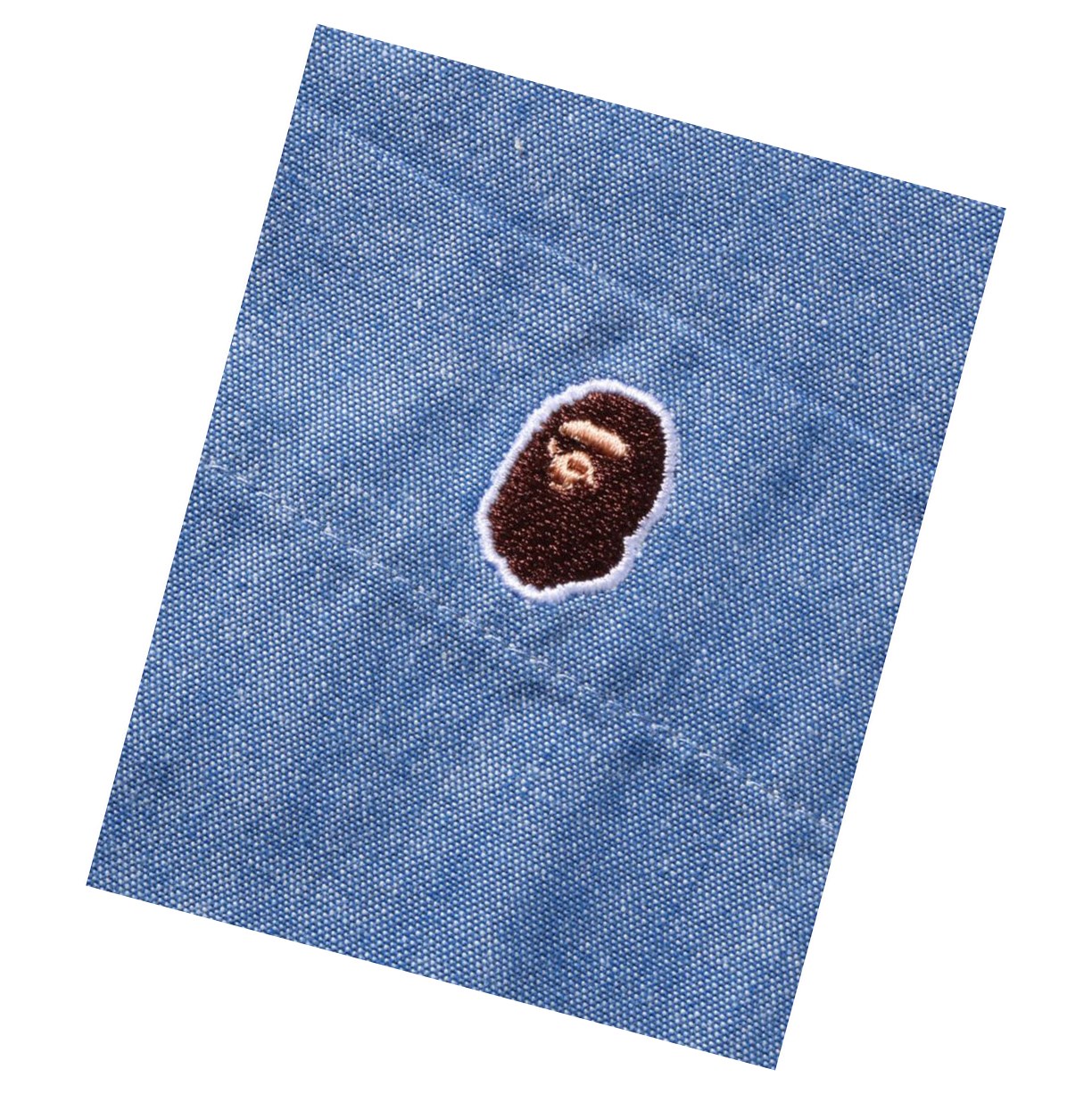 Chemises A BATHING APE Bape Chambray Long Sleeve Bleu Clair Femme France | LOI-52400423