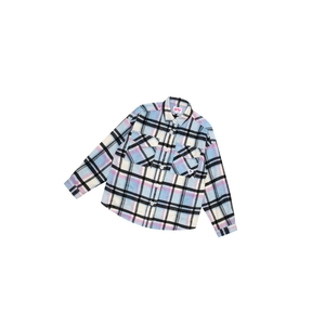 Chemises A BATHING APE Bape Checked Long Sleeve Bleu Femme France | NJM-04495808