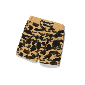 Shorts A BATHING APE Bape 1st Camo Sweat Jaune Homme France | GWM-52164739