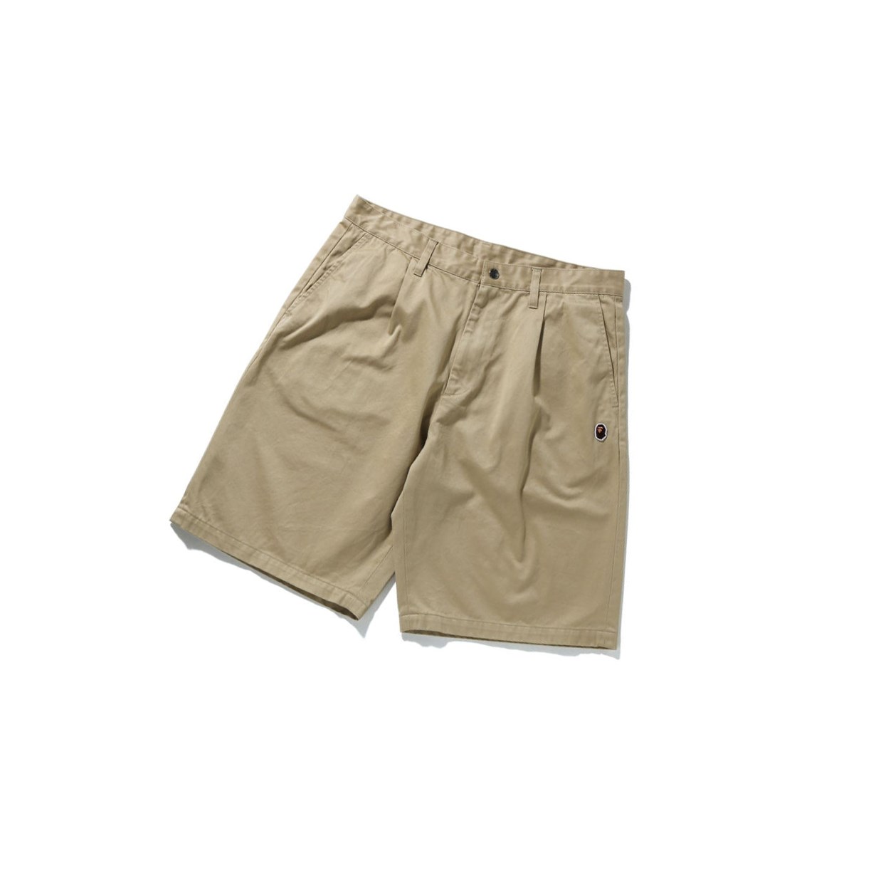 Shorts A BATHING APE Bape One Point Larges Fit Chino Beige Homme France | DLU-05356378