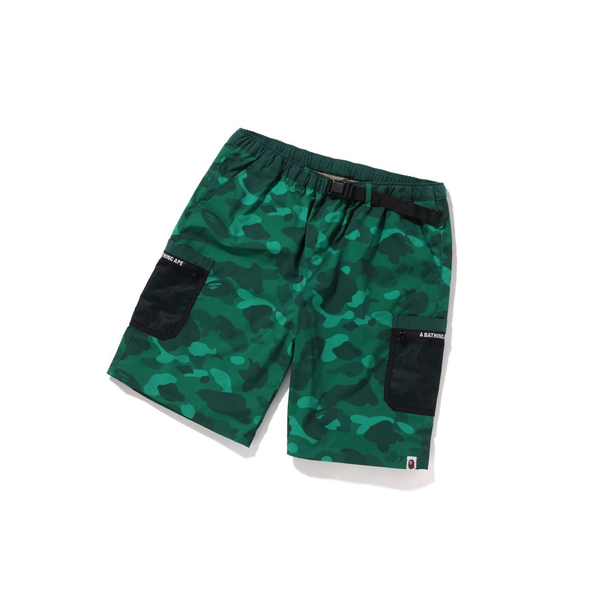 Shorts A BATHING APE Bape Color Camo Mesh Pocket Emerald Homme France | WVU-28707797