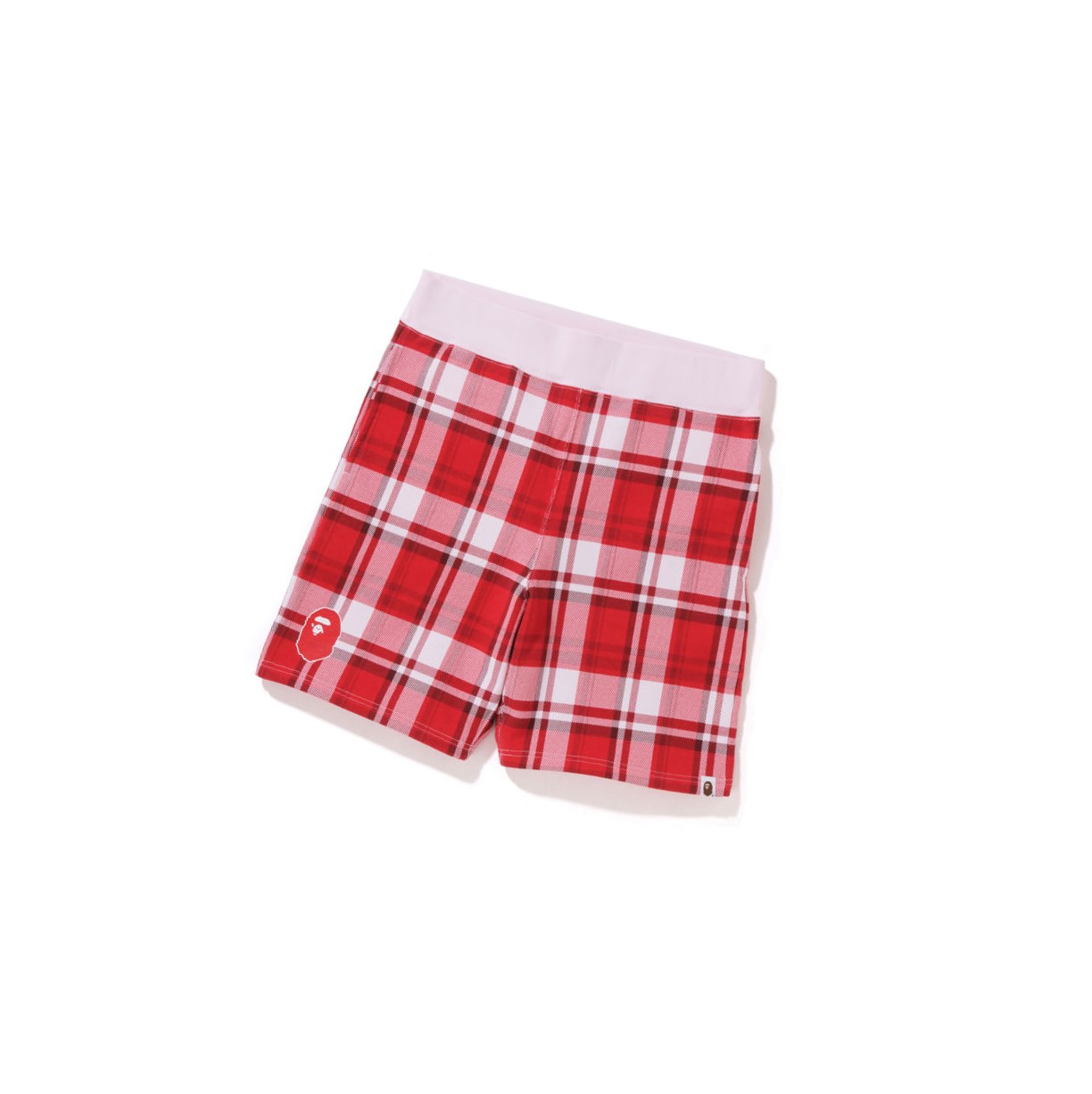 Shorts A BATHING APE Bape Check Gift Sweat Rouge Homme France | UEM-59044438