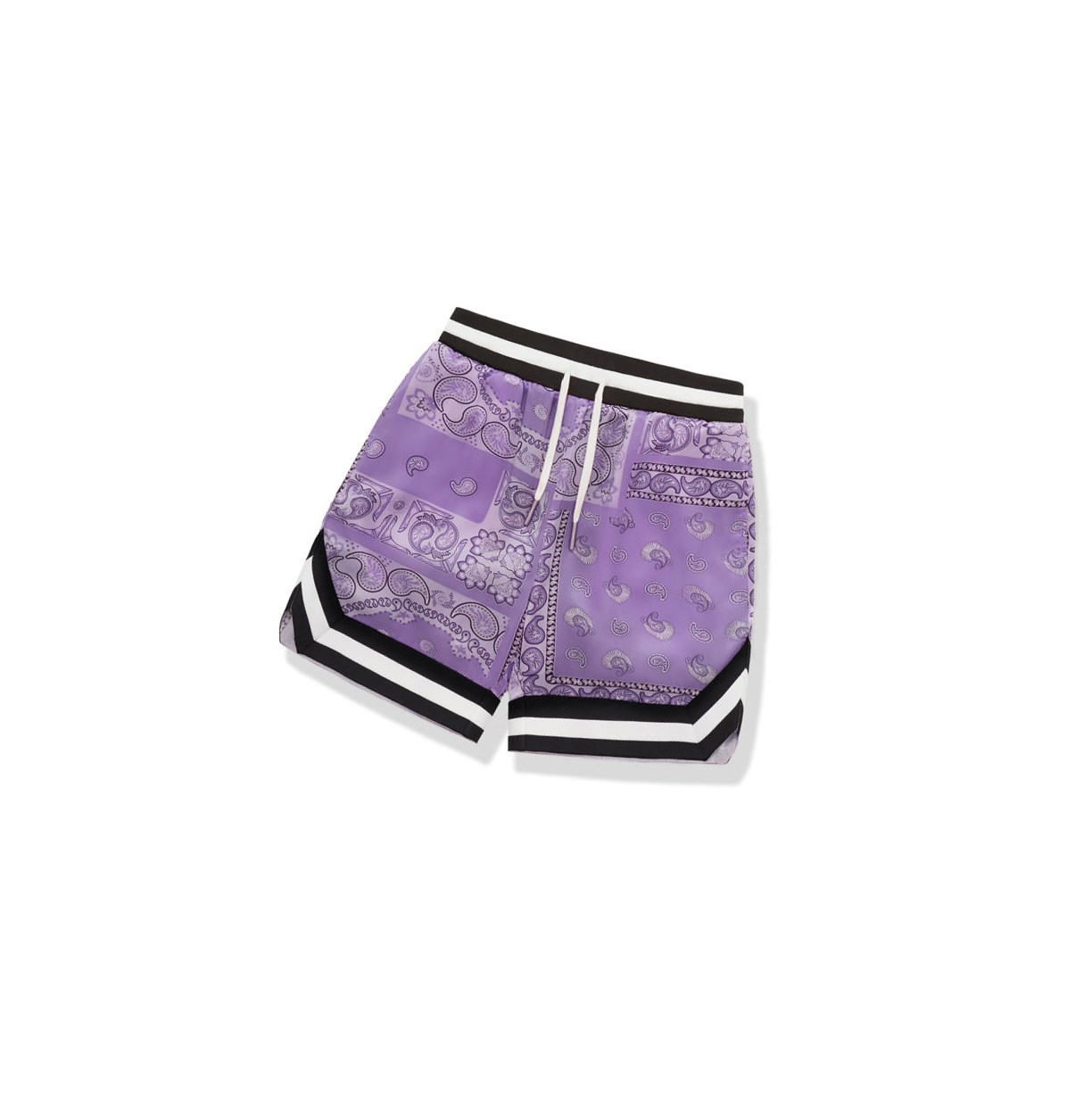 Shorts A BATHING APE Bape Paisley Print Violette Homme France | FSU-35729372