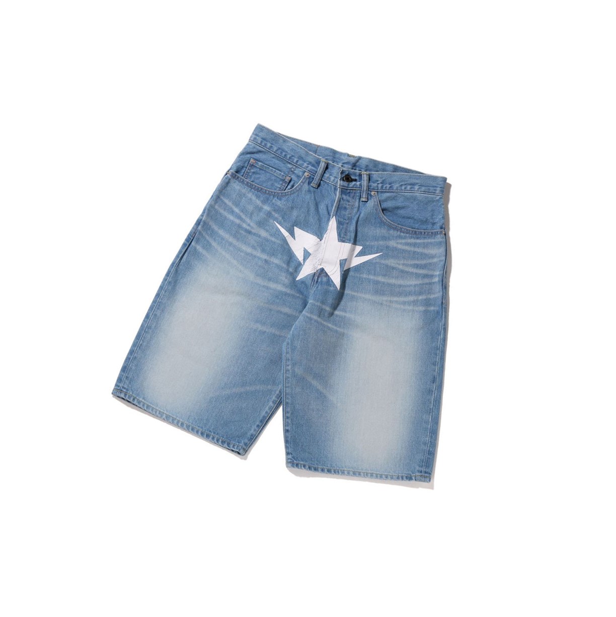 Shorts A BATHING APE Bape Twin Sta Denim Denim Homme France | SKR-86451217