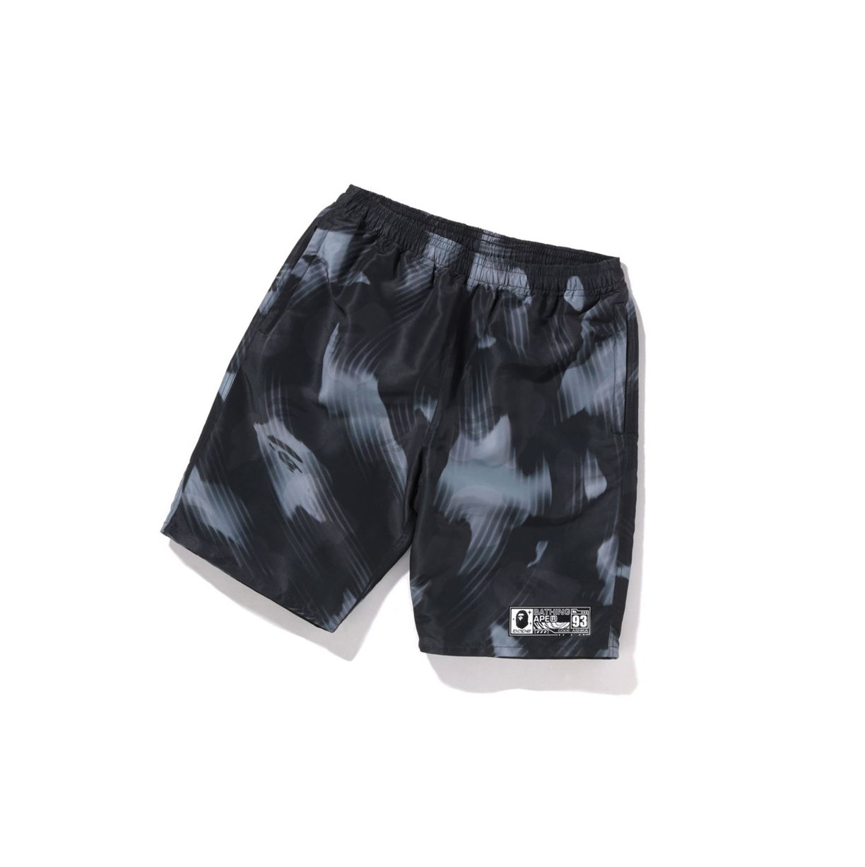 Shorts A BATHING APE Bape Stroke Camo Beach Noir Homme France | IAK-39339257