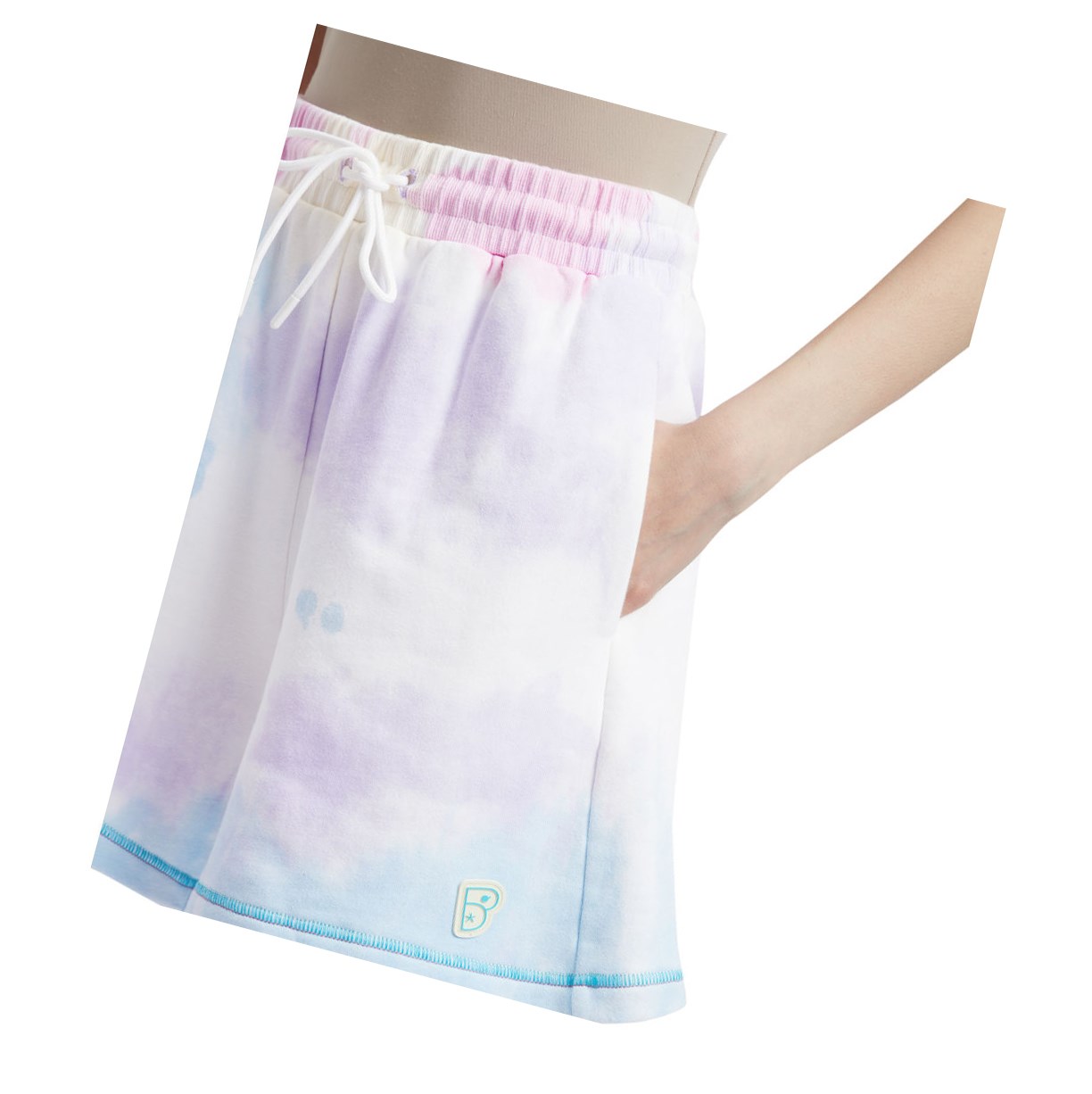 Shorts A BATHING APE Bape Tie-dye Bleu Clair Femme France | YOV-68257657