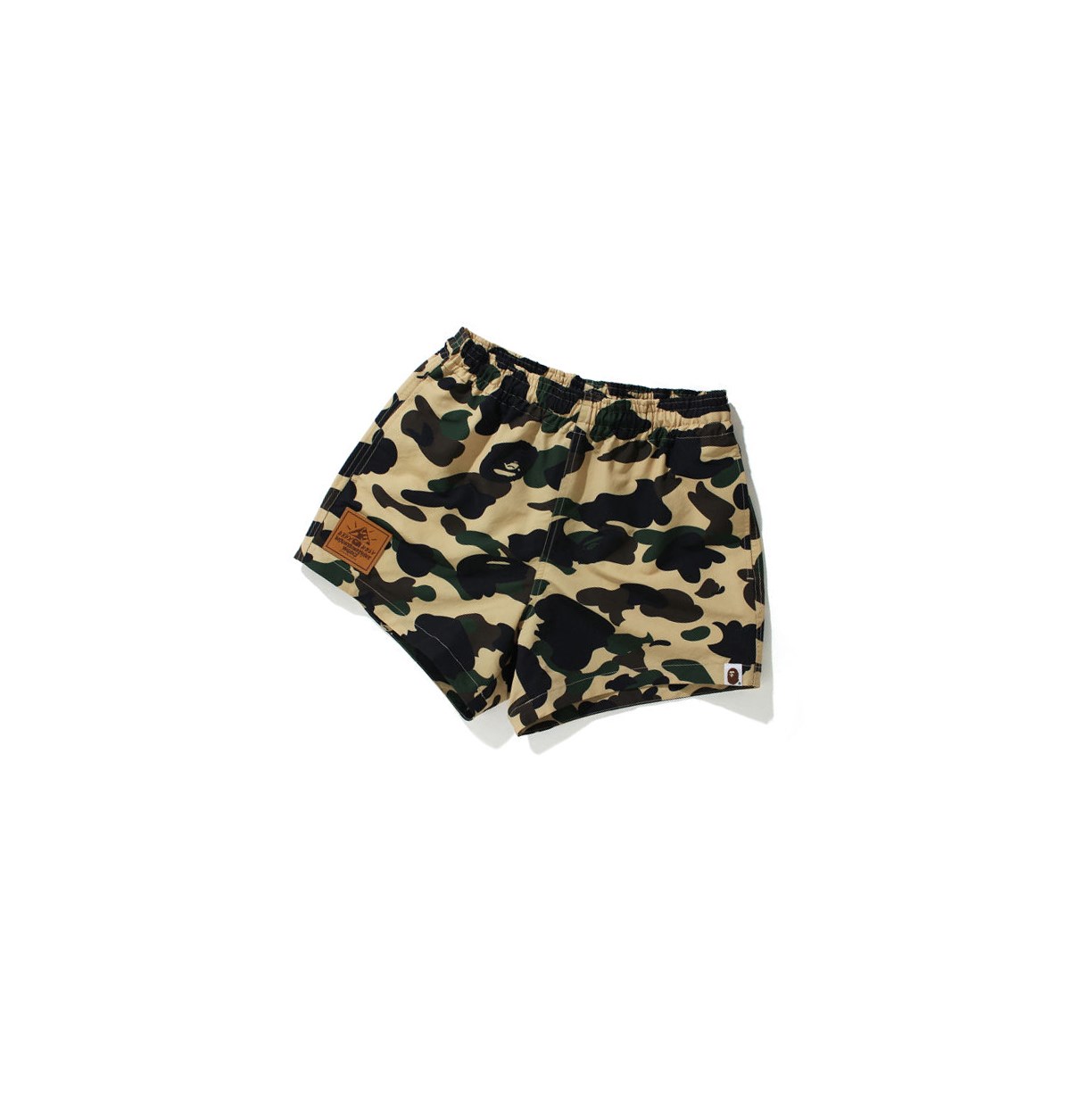 Shorts A BATHING APE Bape 1st Camo Jaune Femme France | YTE-74203126