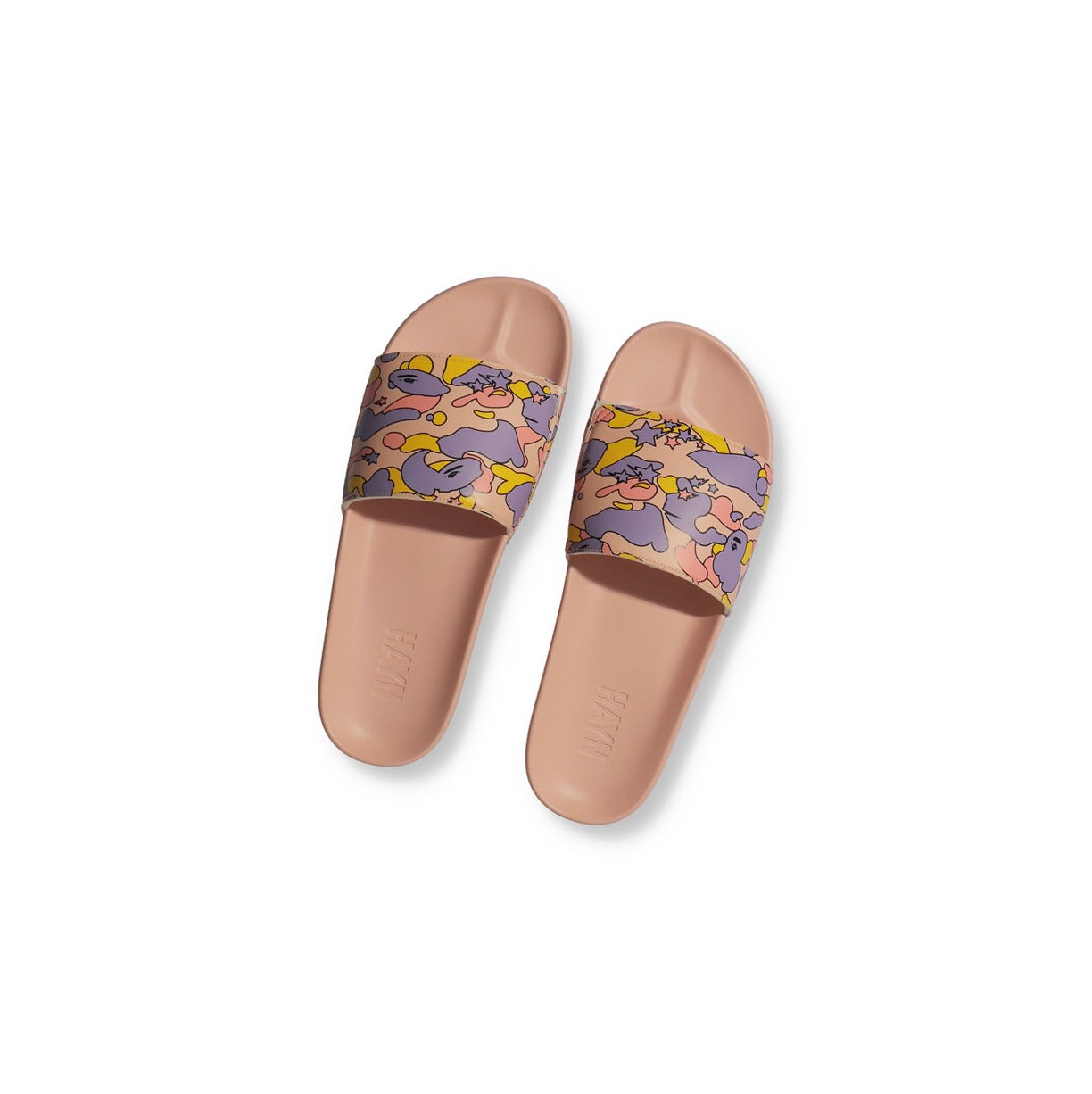 Slide Sandals A BATHING APE Bape X Hayn Sta Camo Slip On Rose Homme France | WQP-92916620