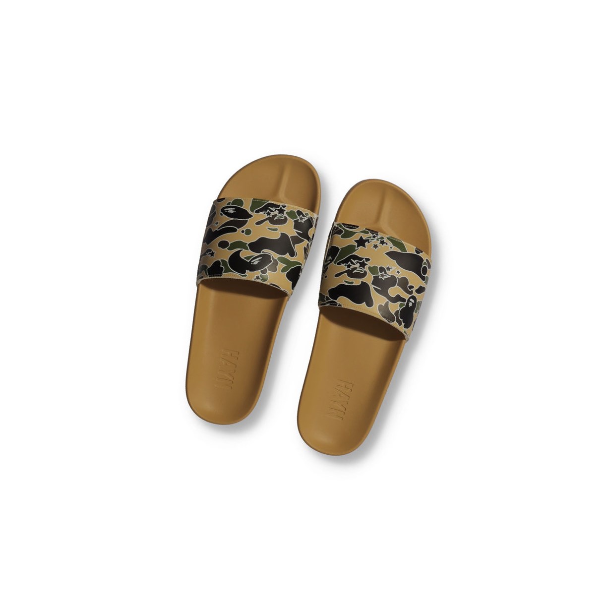 Slide Sandals A BATHING APE Bape X Hayn Sta Camo Slip On Kaki Homme France | LDO-92704420