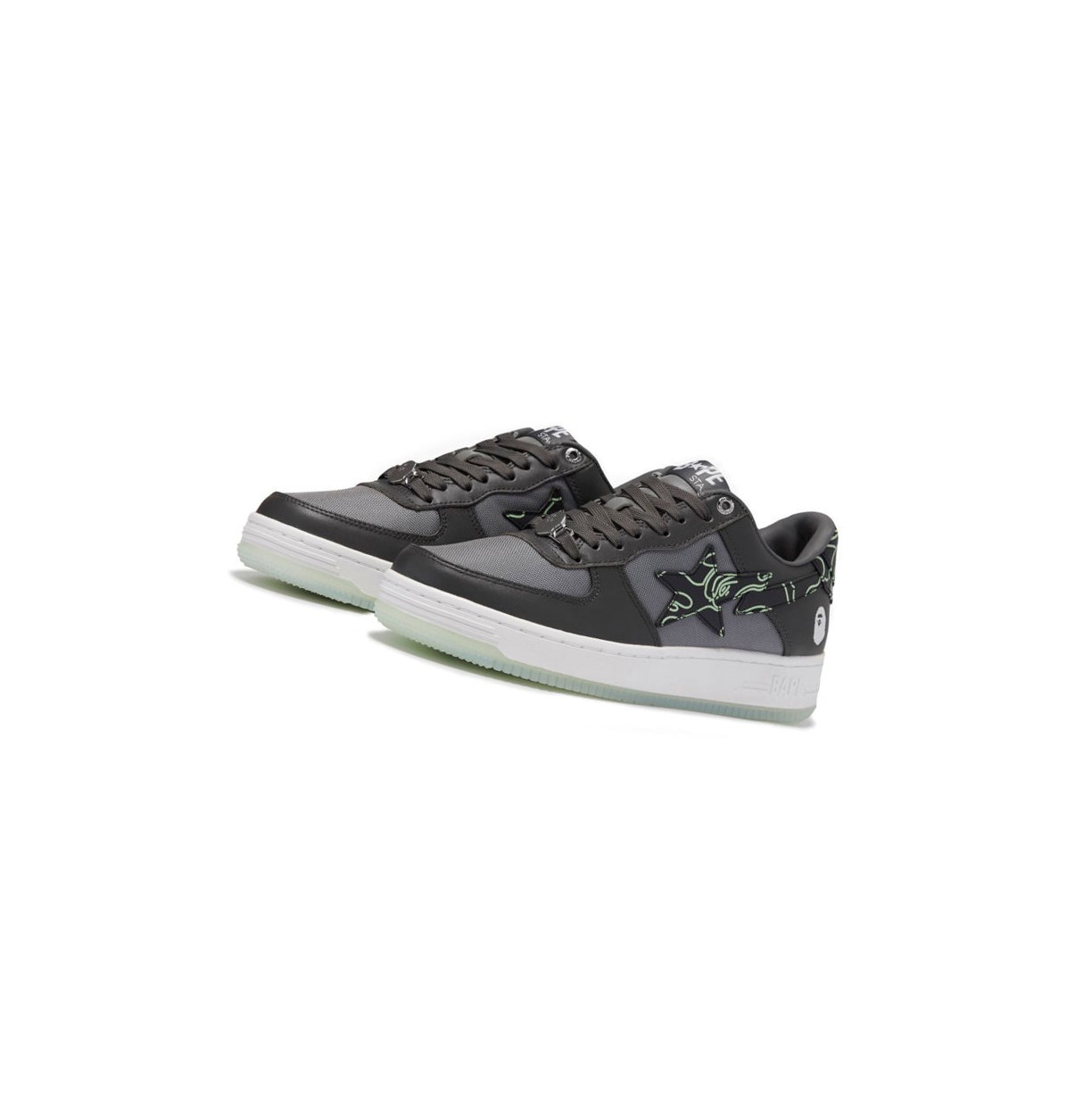 Baskets A BATHING APE Bape Sta #1 M2 Low Grise Foncé Homme France | LXC-82141545