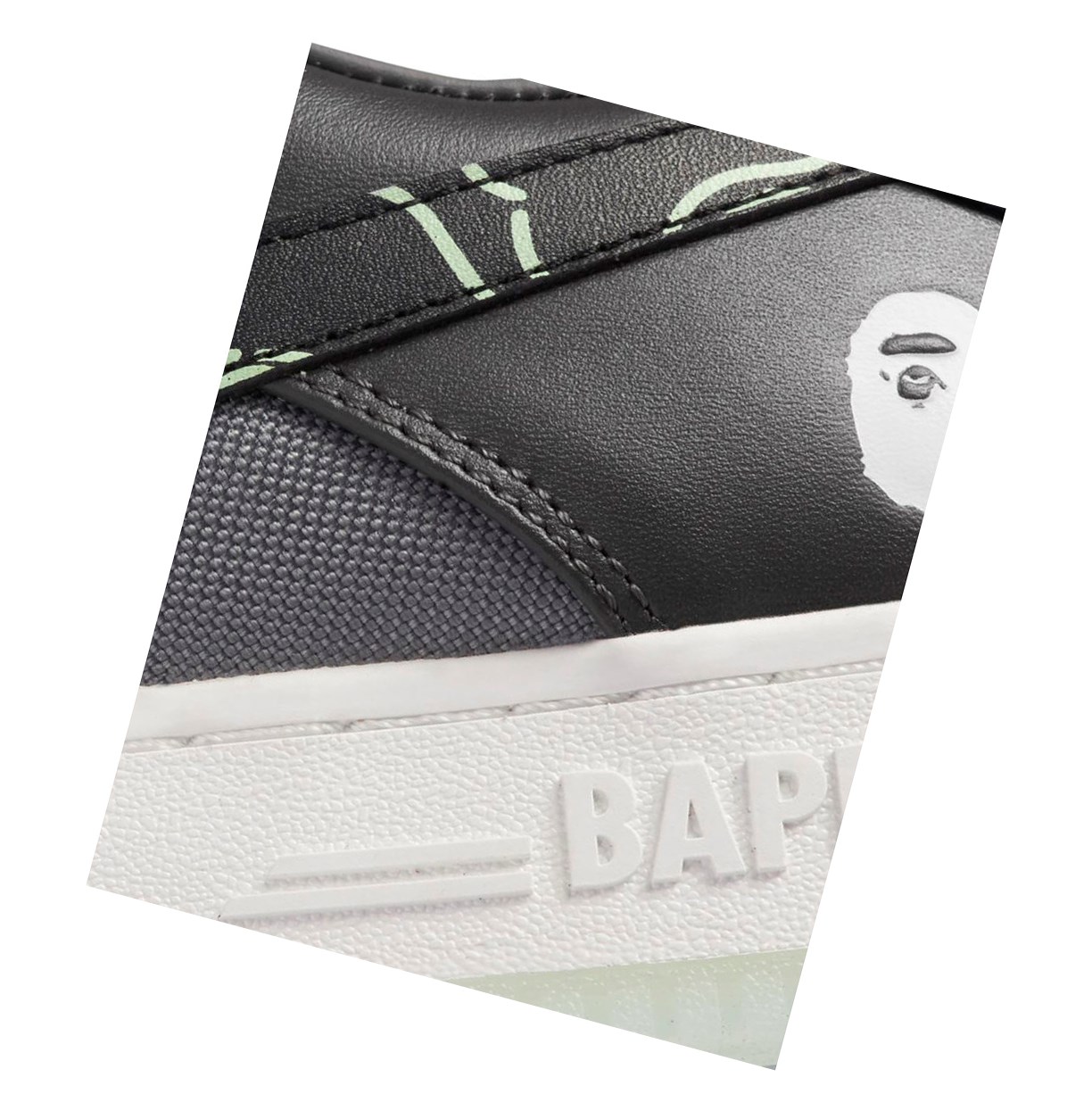 Baskets A BATHING APE Bape Sta #1 M2 Low Grise Foncé Homme France | LXC-82141545