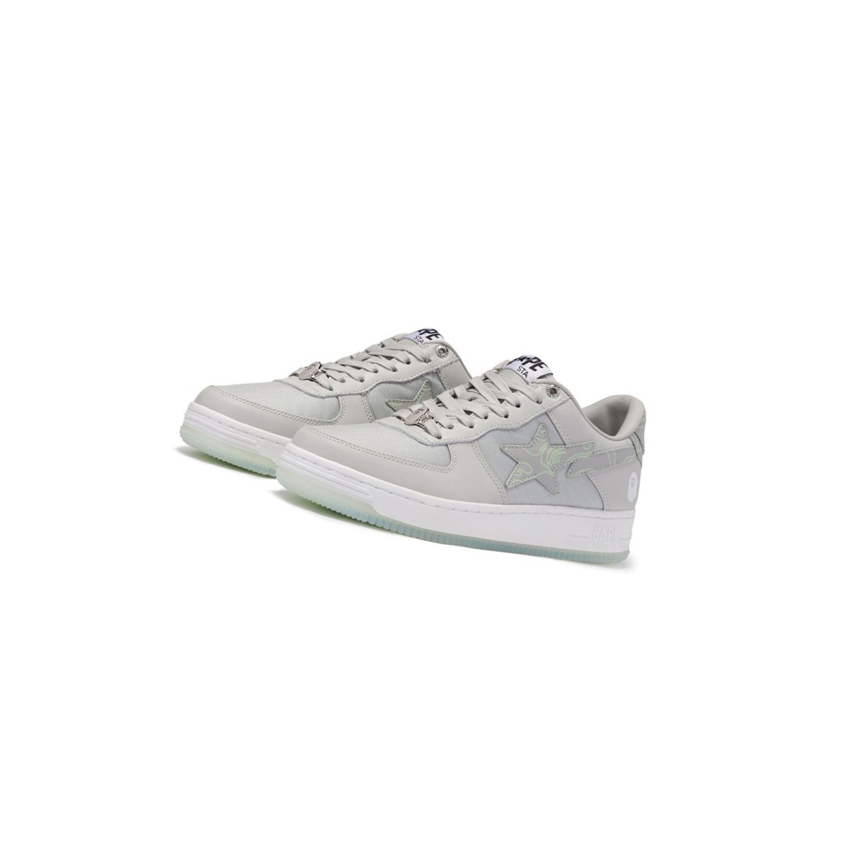 Baskets A BATHING APE Bape Sta #1 M2 Low Grise Homme France | TEN-72024784