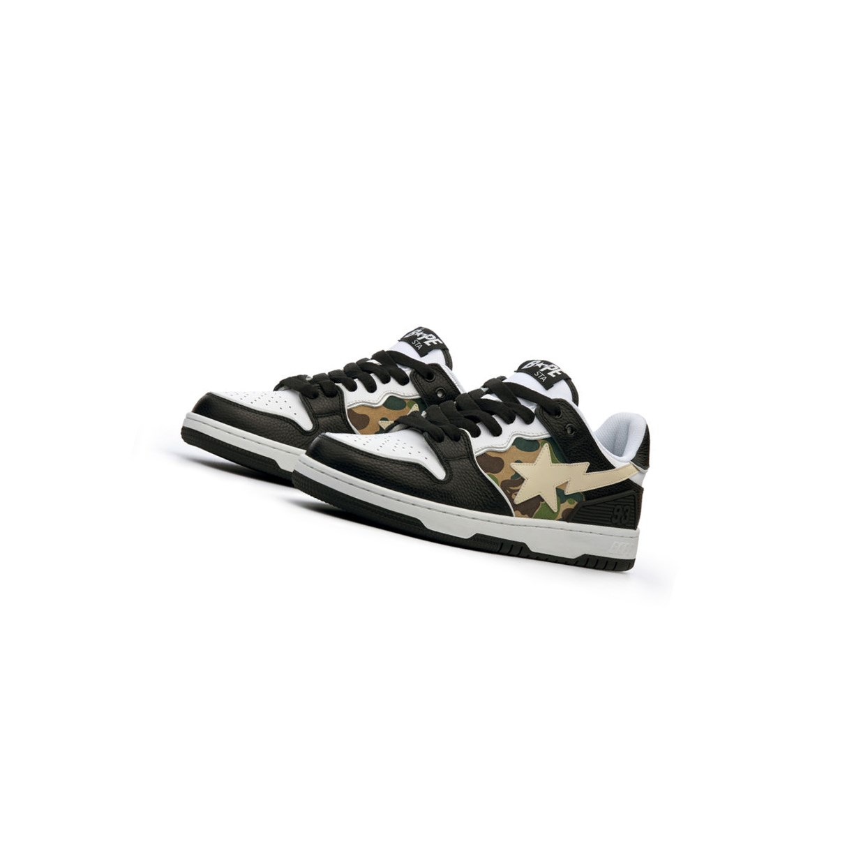 Baskets A BATHING APE Bape Sk8 Sta Abc Camo Low Noir Homme France | MRU-82779272