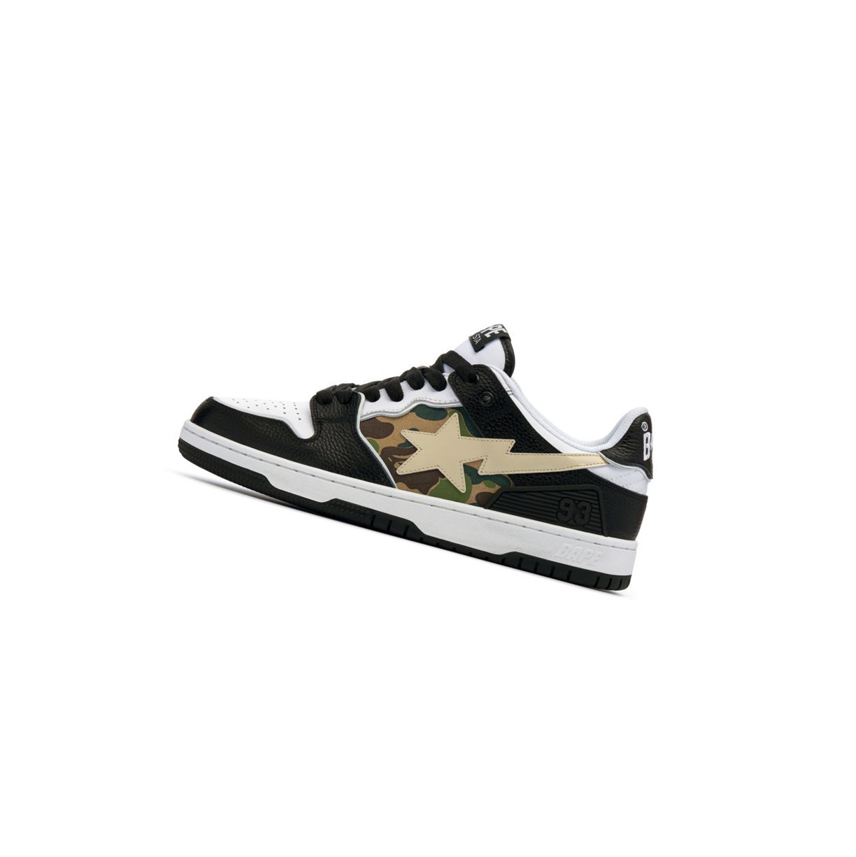 Baskets A BATHING APE Bape Sk8 Sta Abc Camo Low Noir Homme France | MRU-82779272