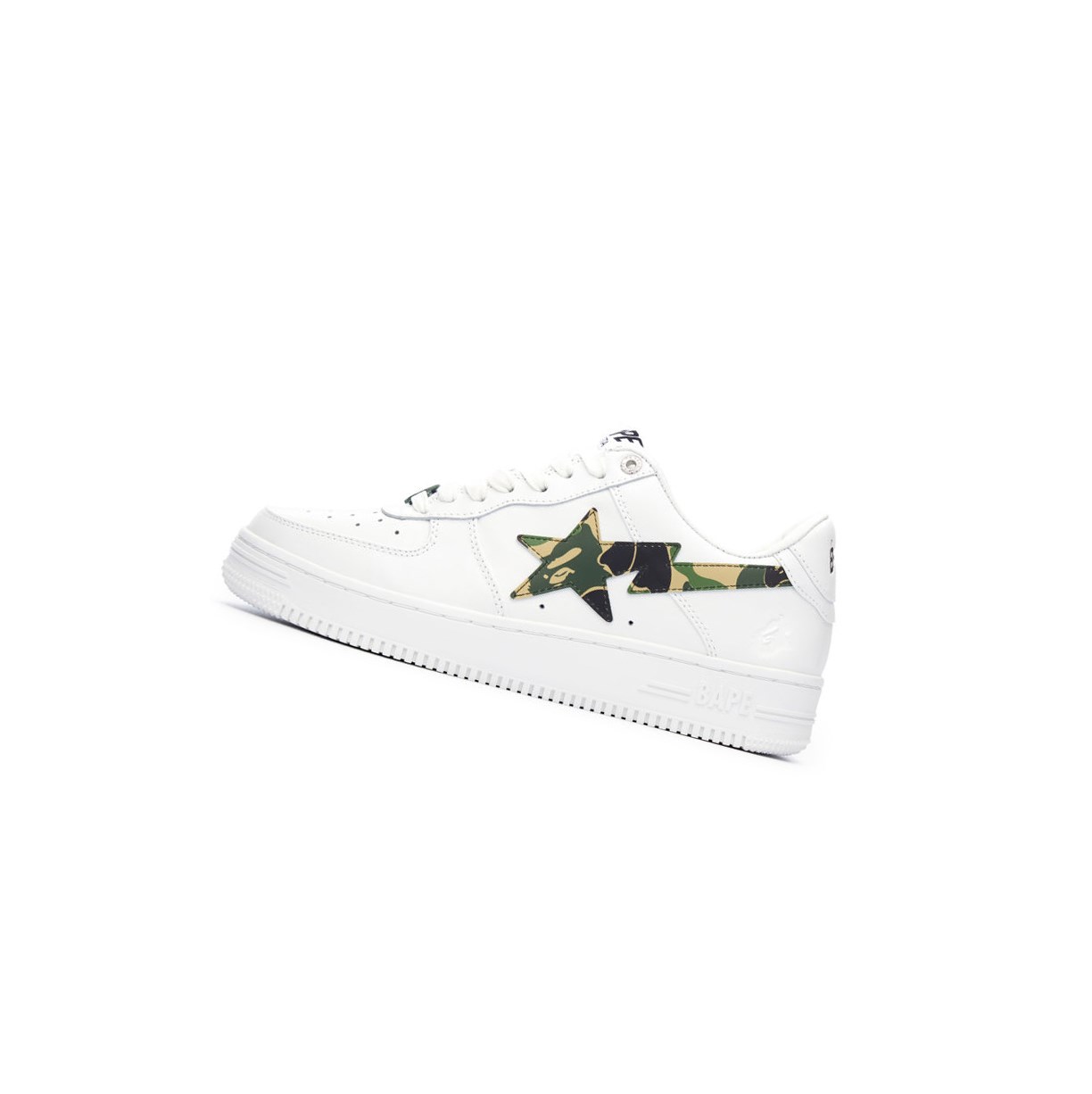 Baskets A BATHING APE Bape Sta? White / Abc Camo Low Vert Homme France | RBY-78620800