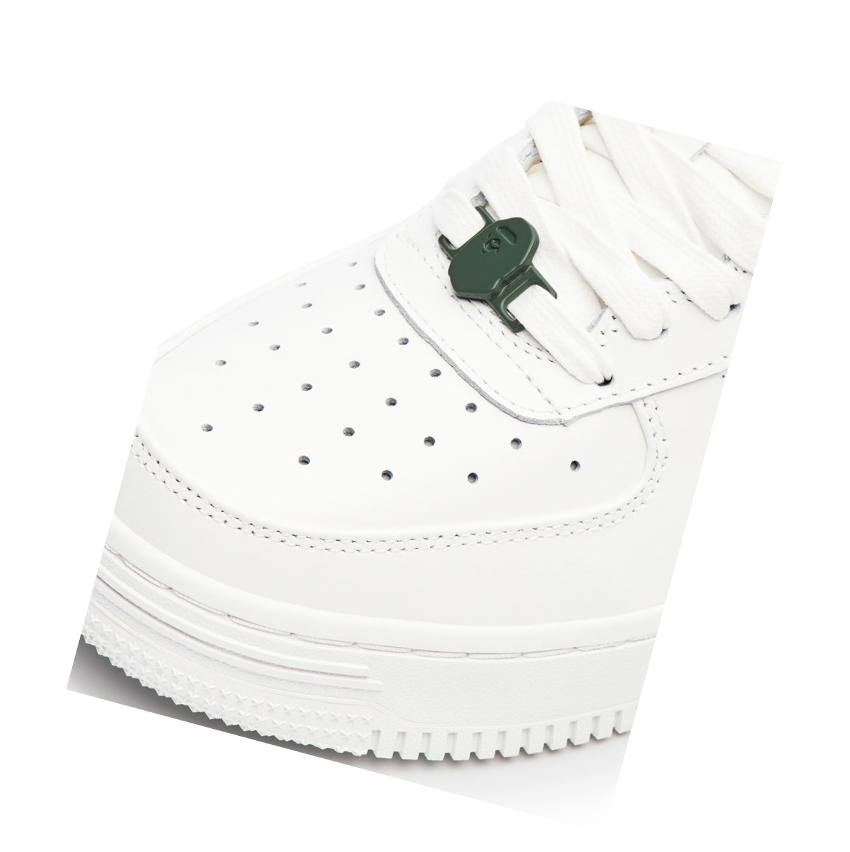 Baskets A BATHING APE Bape Sta? White / Abc Camo Low Vert Homme France | RBY-78620800