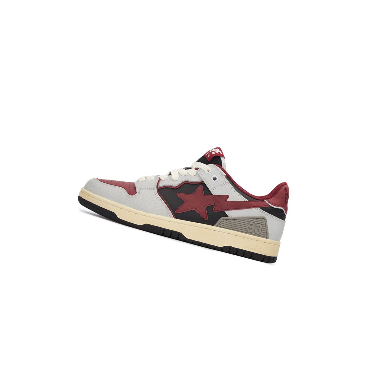 Baskets A BATHING APE Bape Sk8 Sta #4 M1 Low Blanche Homme France | IOF-74746899