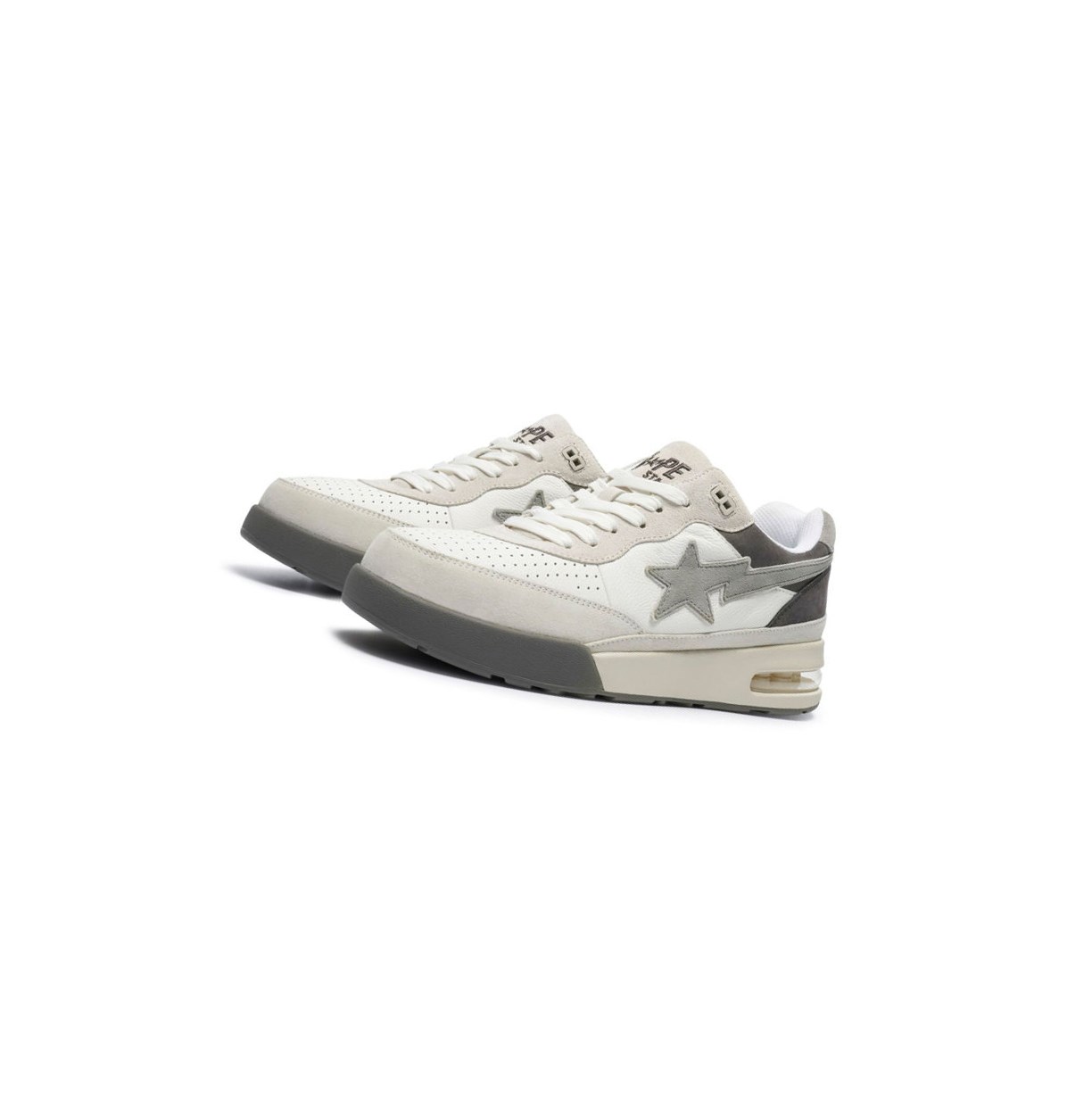 Baskets A BATHING APE Bape Route Sta #3 M2 Low Grise Homme France | AHW-95394415