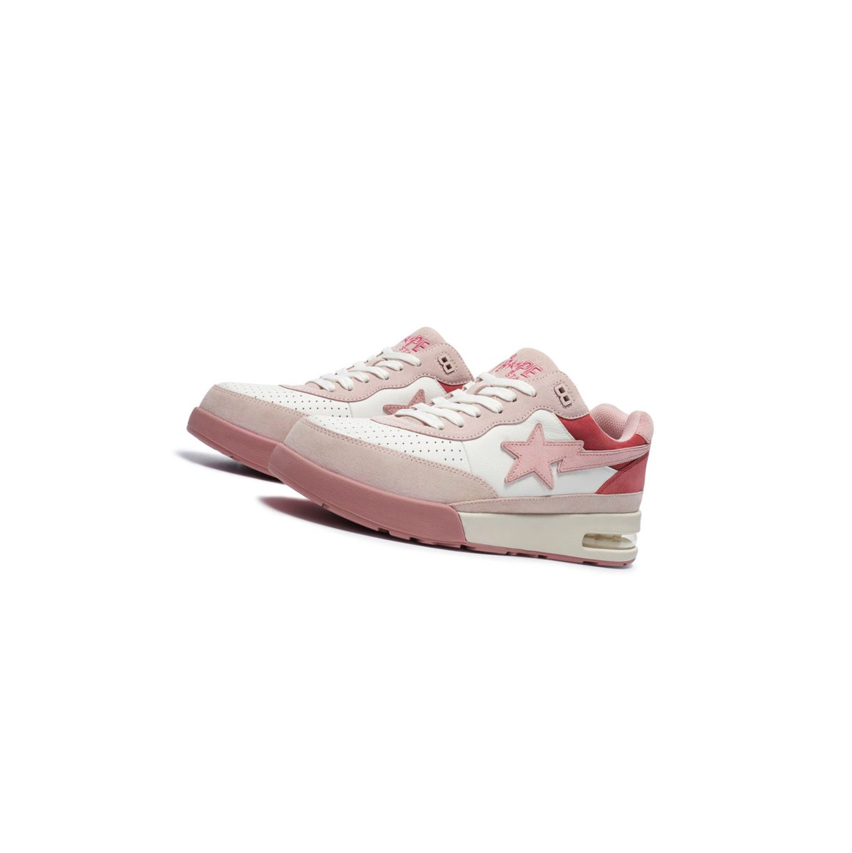 Baskets A BATHING APE Bape Route Sta #3 M2 Low Rose Homme France | KXH-88528712