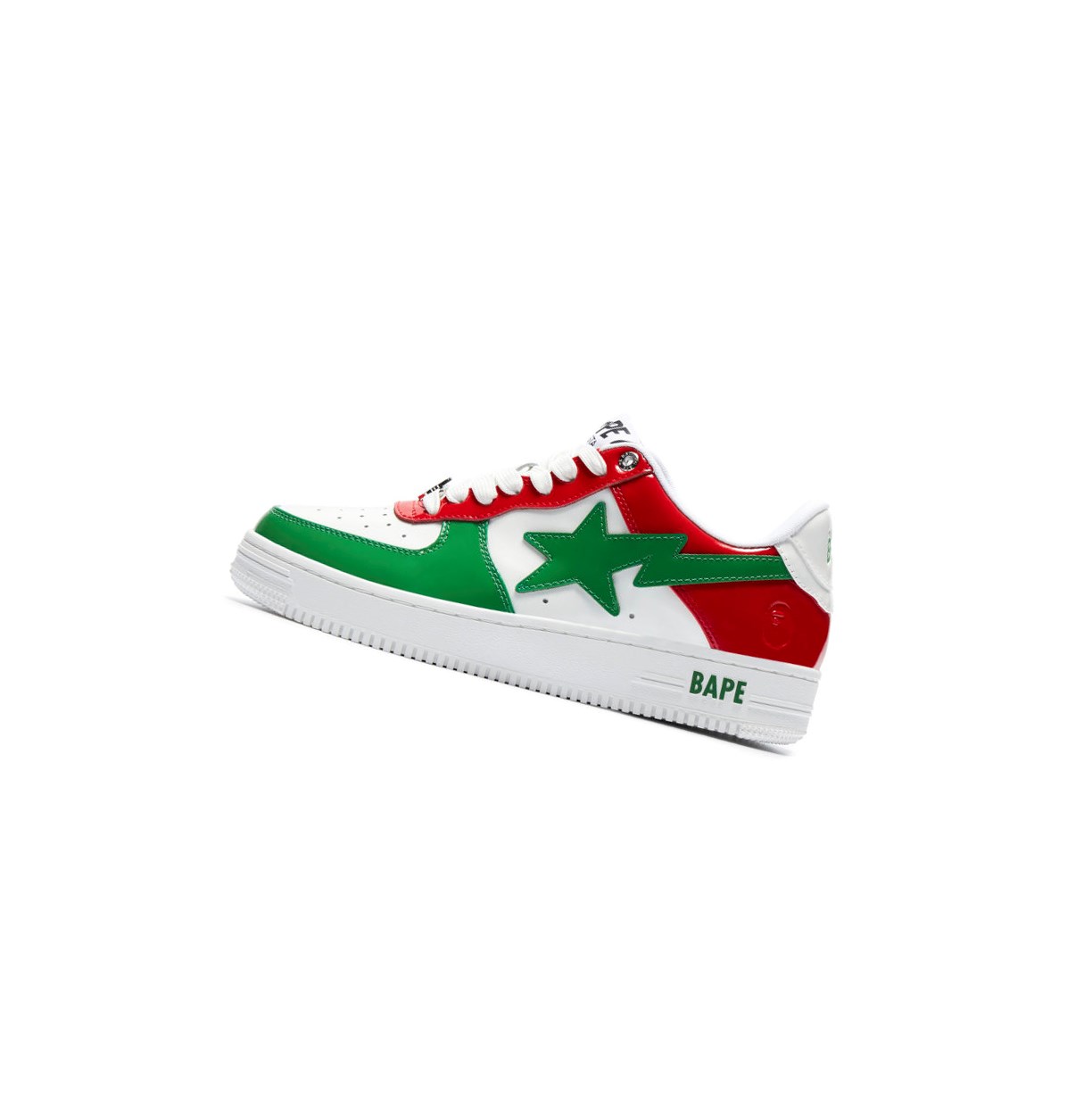 Baskets A BATHING APE Bape Sta M1 Low Vert Homme France | YPH-07420963