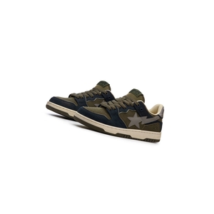 Baskets A BATHING APE Bape Sk8 Sta #5 Low Bleu Homme France | HTY-31093232