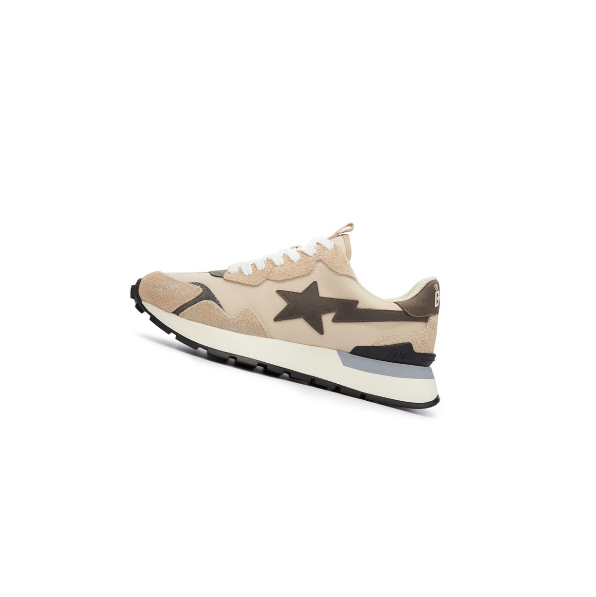 Baskets A BATHING APE Bape Route Sta Express #1 M2 Low Beige Homme France | XXN-89700947