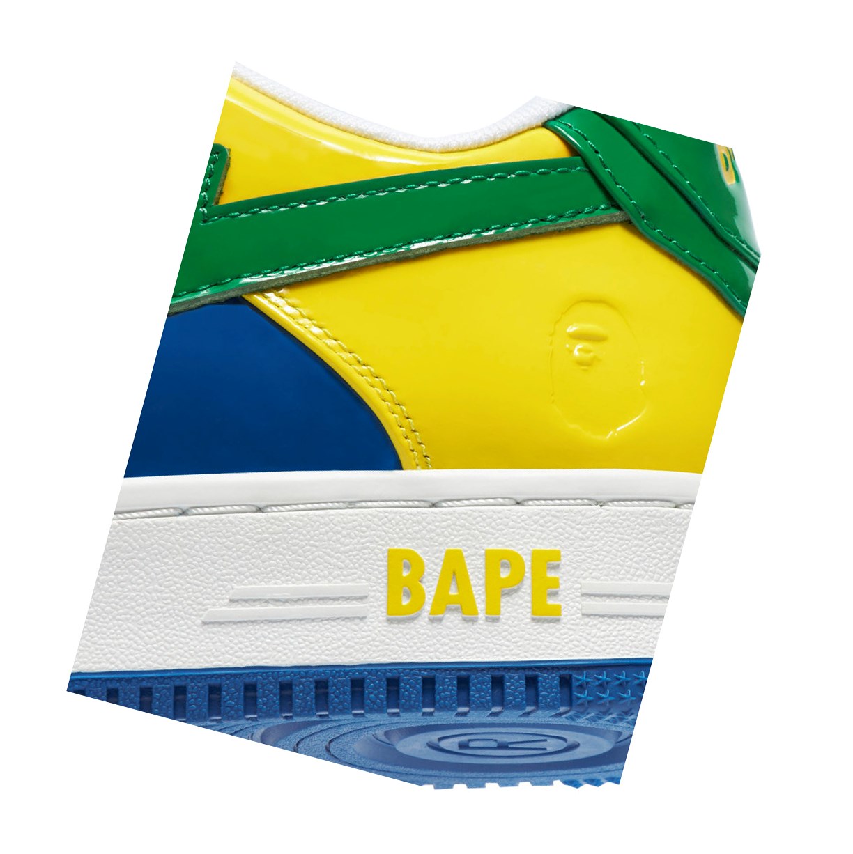 Baskets A BATHING APE Bape Sta M1 Low Jaune Homme France | VRJ-92686016