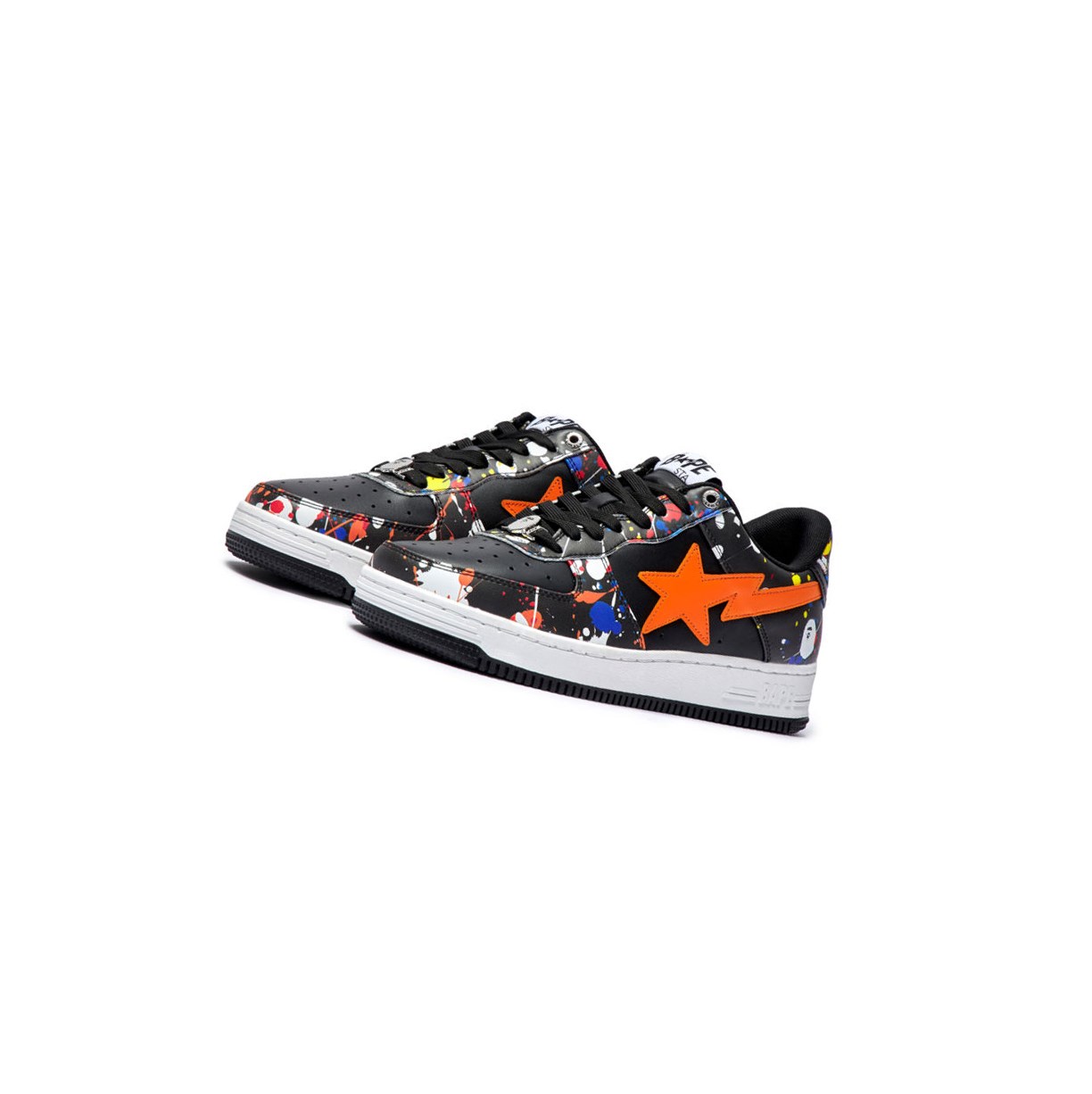 Baskets A BATHING APE Bape Sta #3 M2 Low Noir Homme France | JGA-28168348