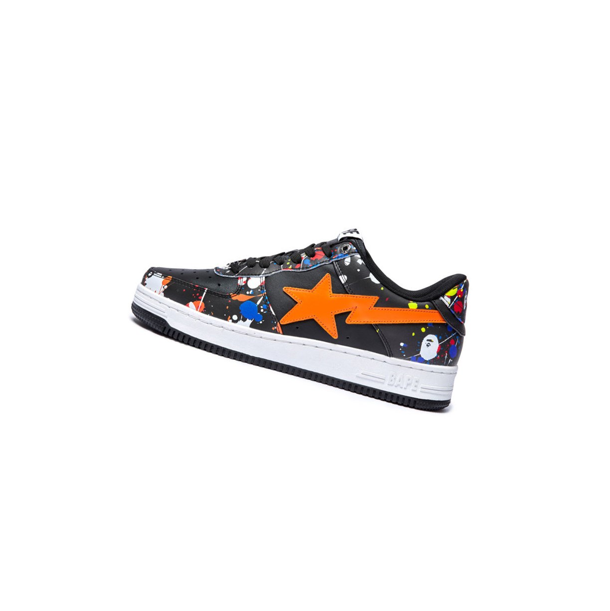 Baskets A BATHING APE Bape Sta #3 M2 Low Noir Homme France | JGA-28168348